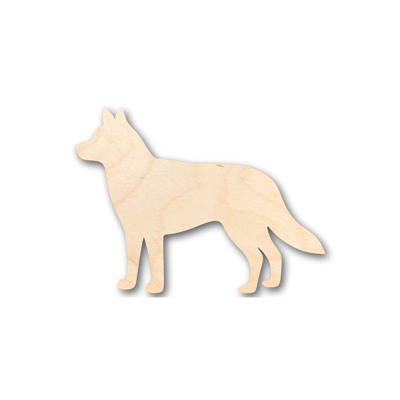 DIY Unfinished Wood Husky Dog Shapes for Crafts, Up to 24 Inches