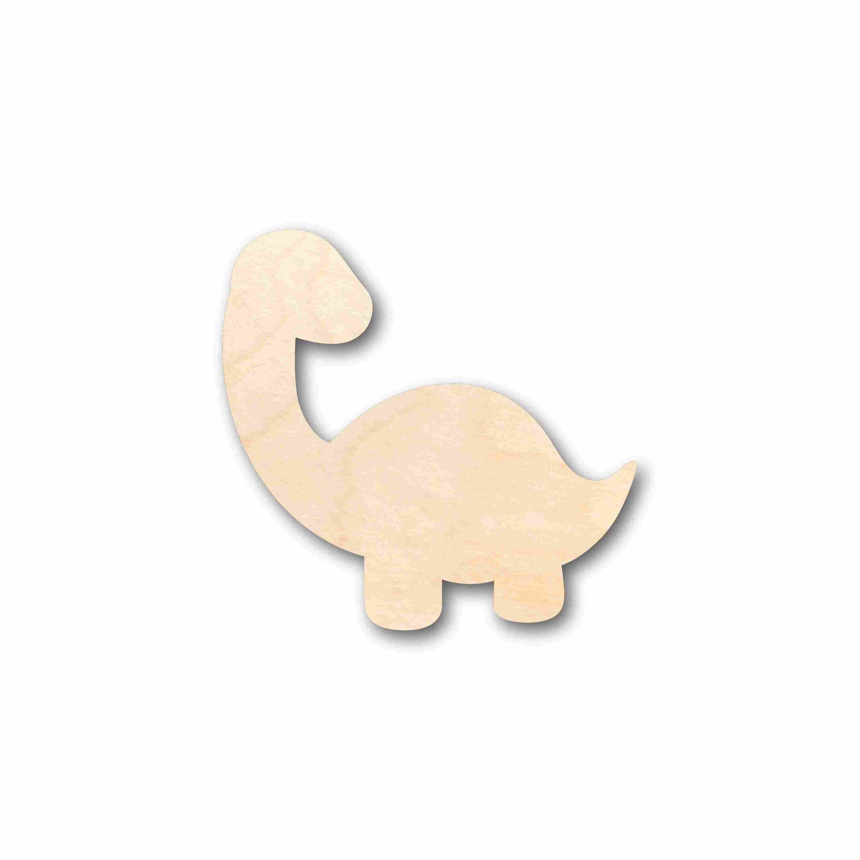DIY Unfinished Wood Baby Brontosaurus Dinosaur Silhouette - Up to 46 for Crafts