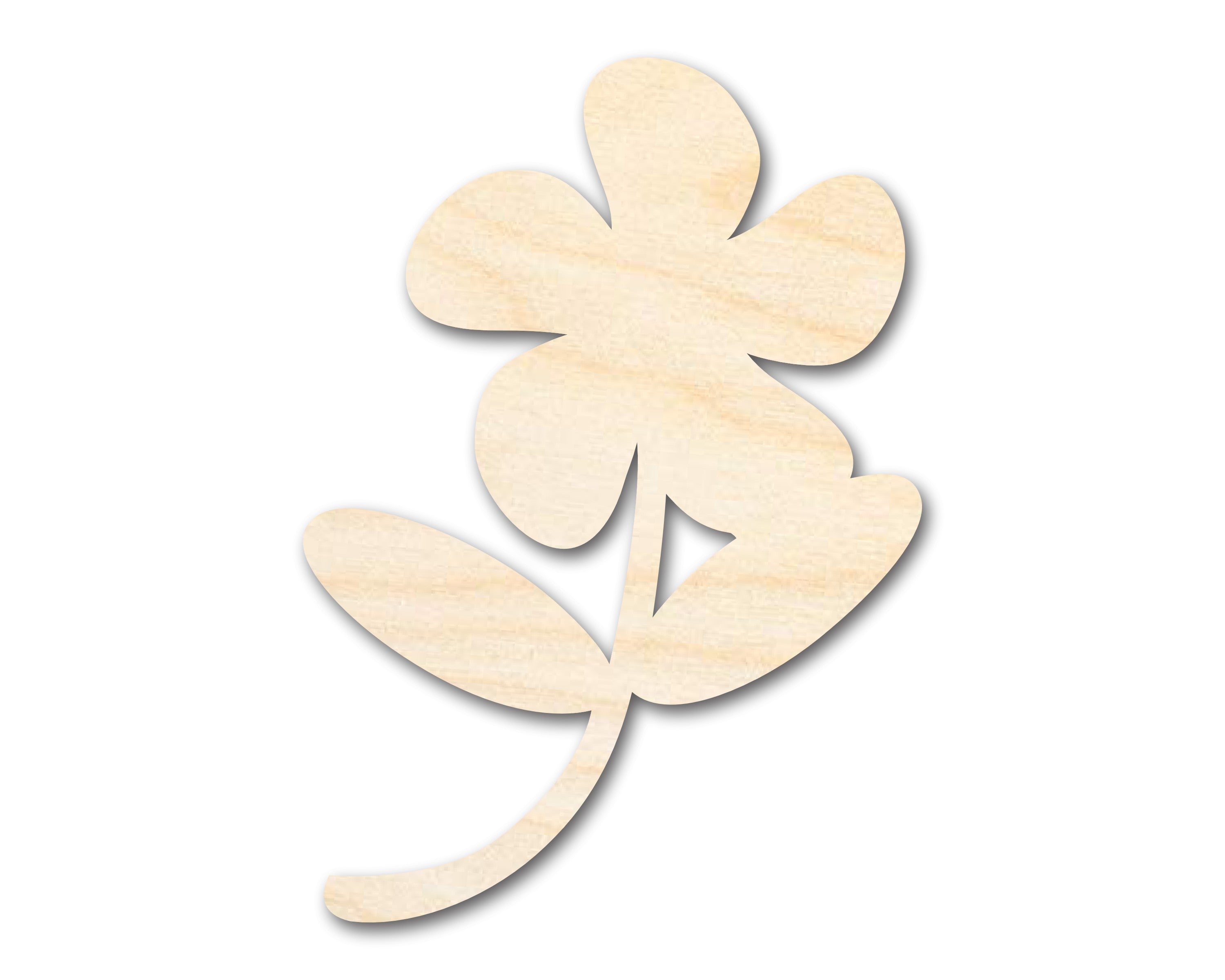 Large-Scale Unfinished Wood Daisy Flower Silhouette for DIY Crafts