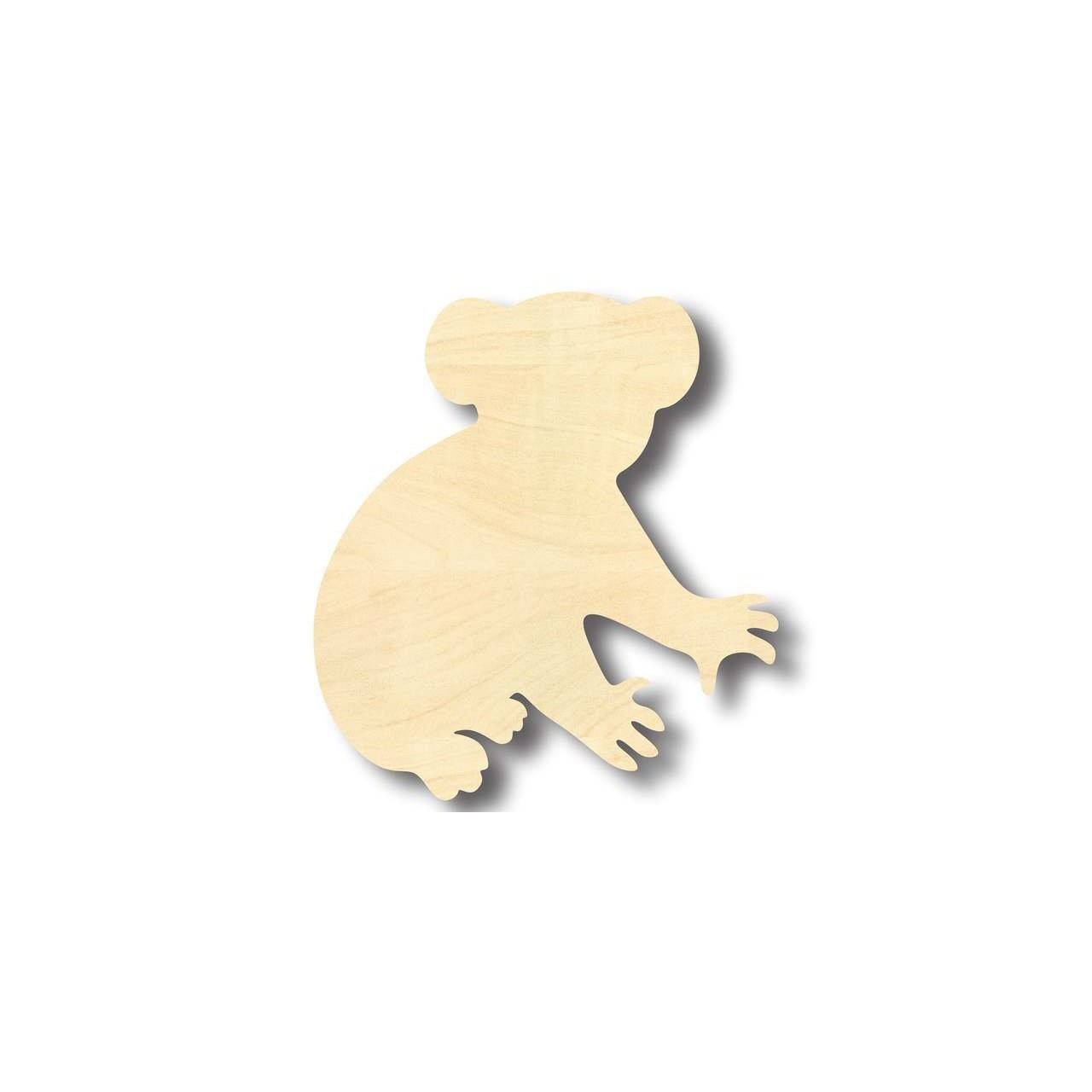 Unfinished DIY Animal Craft in Koala Bear Shape - Suitable for Up to 46 Creative Projects