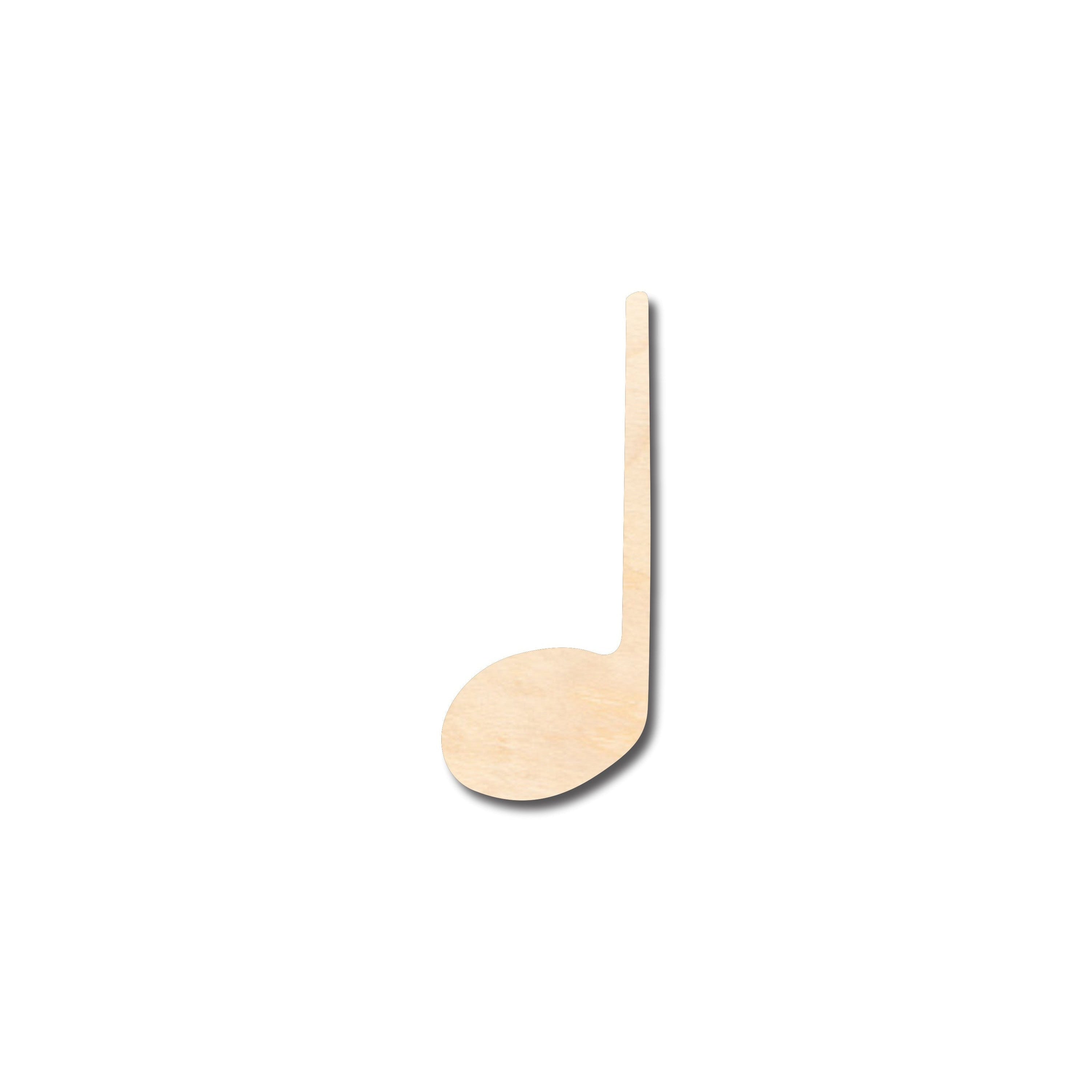 Unfinished Wood DIY Music Art Craft in Quarter Note Shape - Up to 46 Pieces for Creative Projects