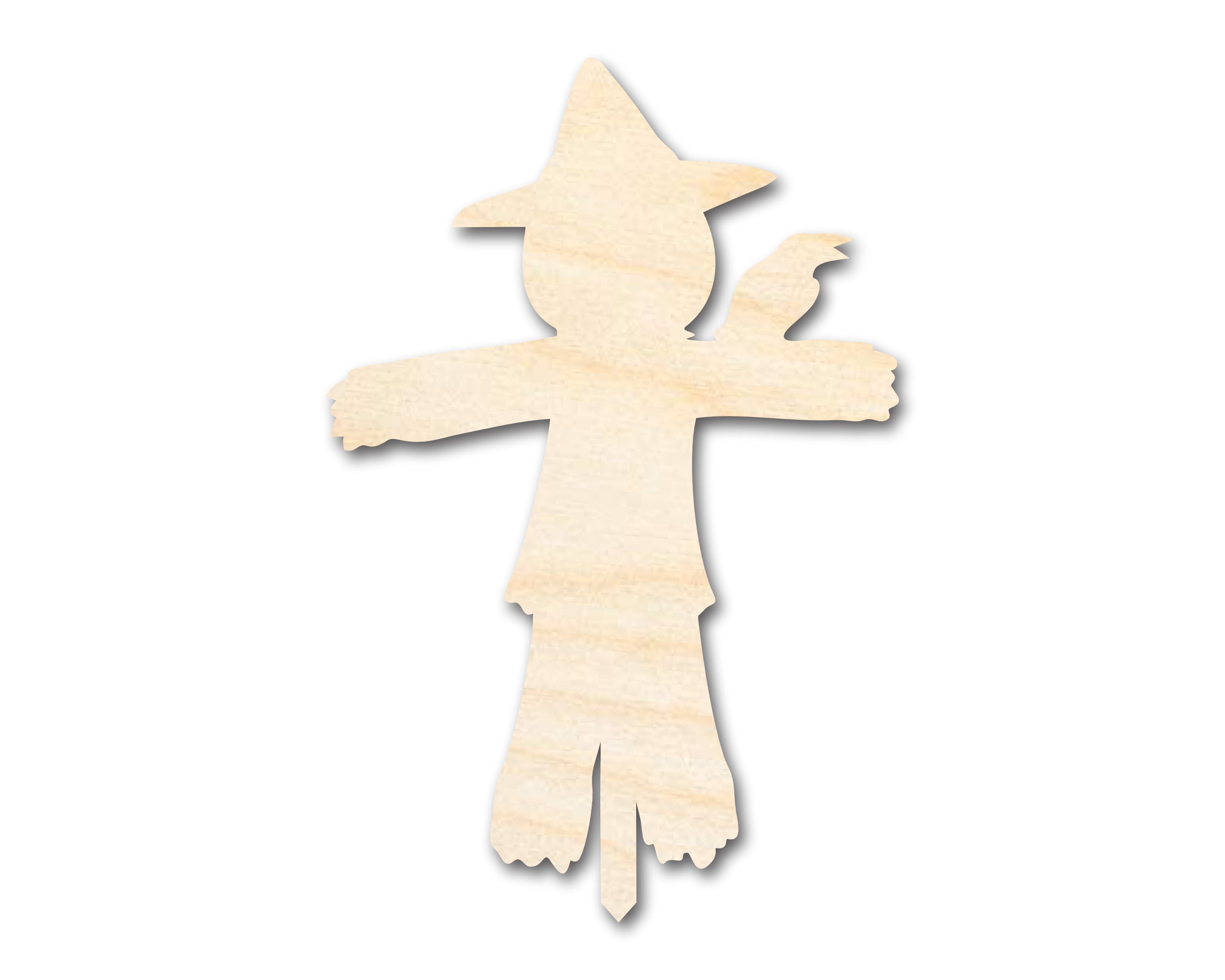 Unfinished Sanded Wood Scarecrow Shape Crafts up to 46 Inches