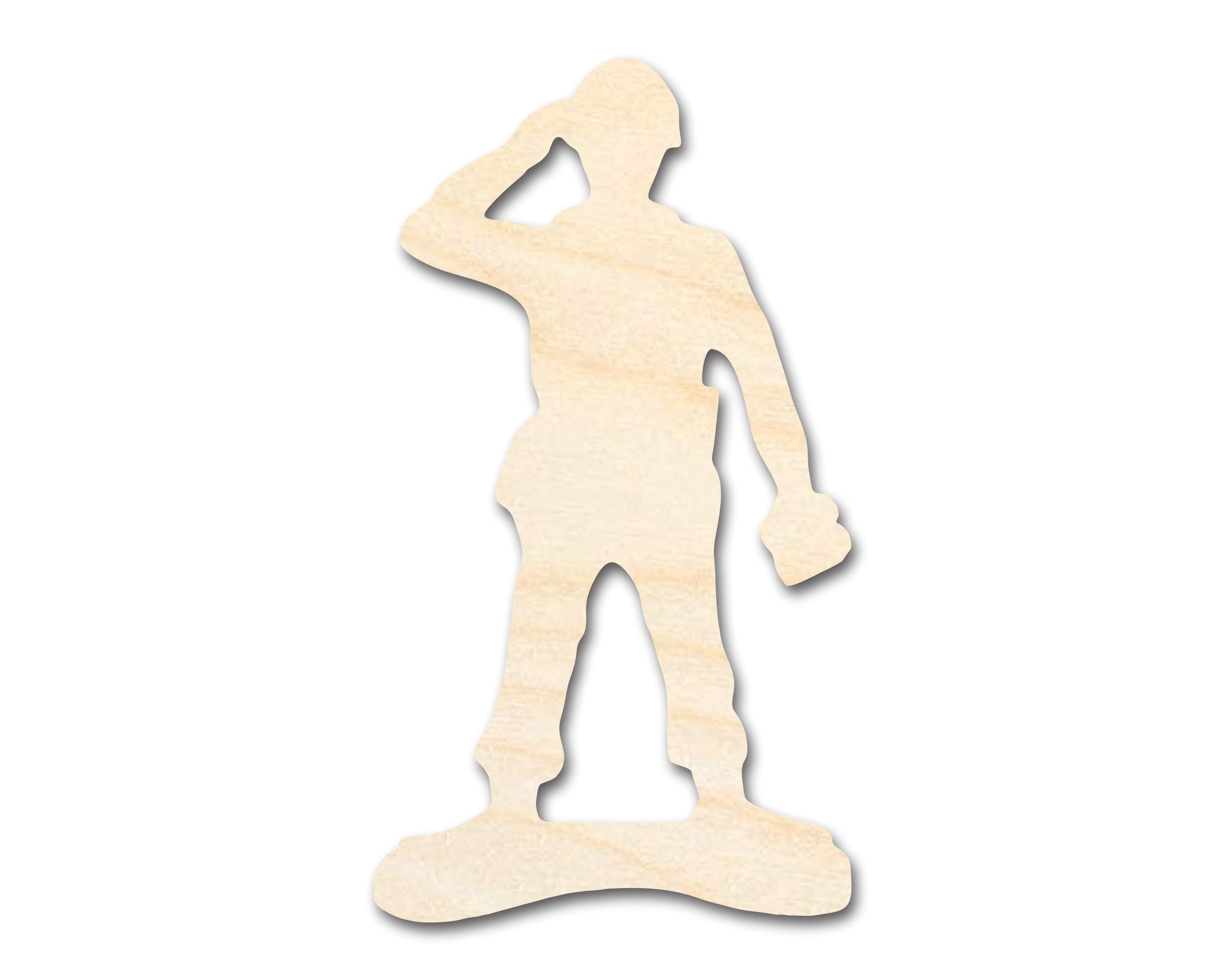 Unfinished DIY Craft Cutout in the Shape of a Wood Toy Soldier | Up to 46 DIY Options