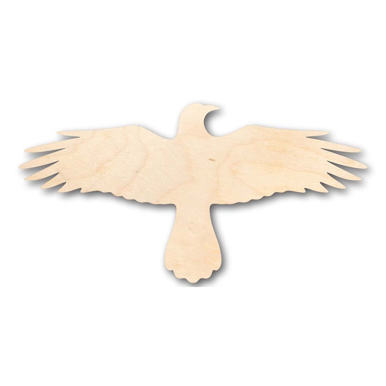 Unfinished Baltic Birch Wood Flying Crow Shape - Ideal for Bird, Wildlife, and DIY Craft Projects up to 46