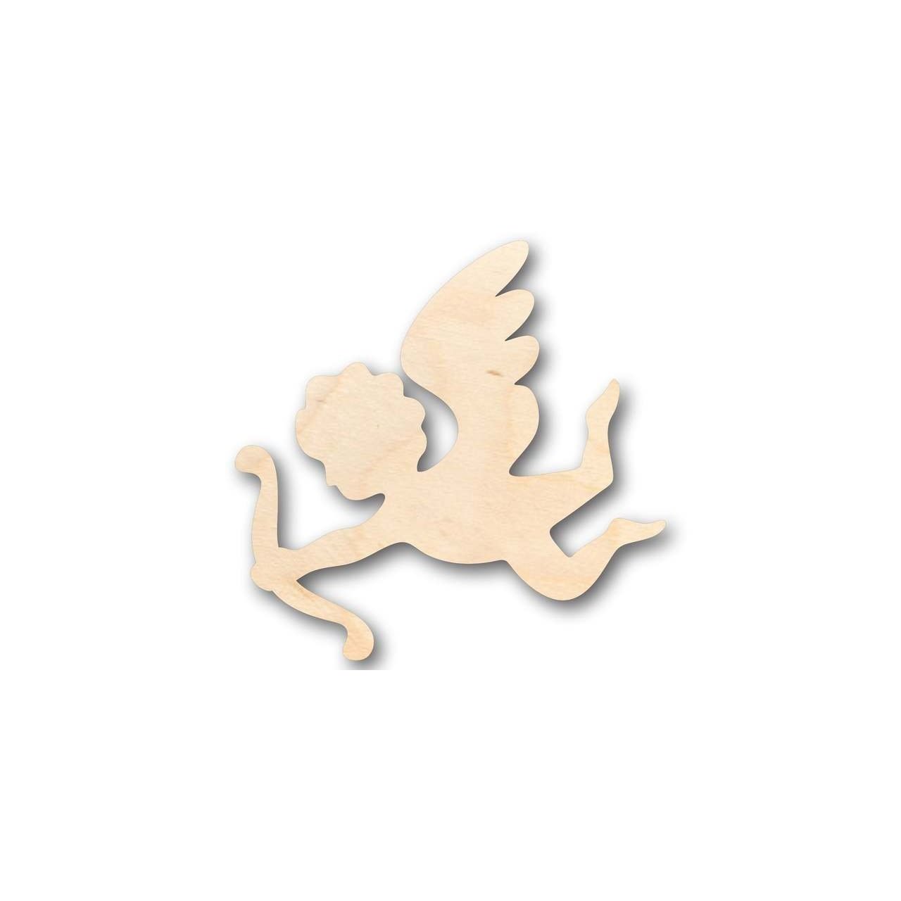 DIY Unfinished Baltic Birch Wood Cupid Shapes for Valentine's Crafts (Up to 24