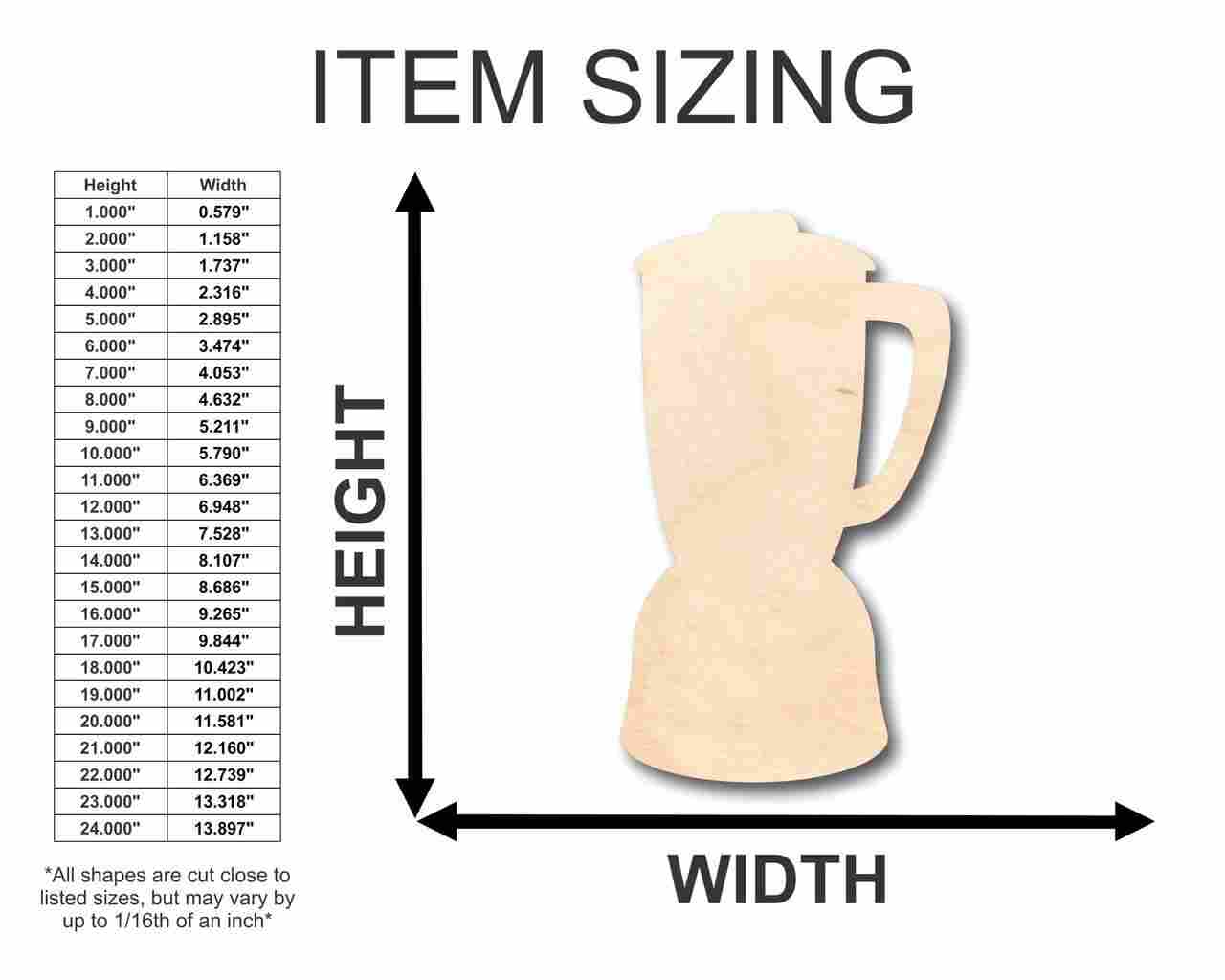 DIY Unfinished Wood Blender Shapes - Up to 46 Pieces for Crafts