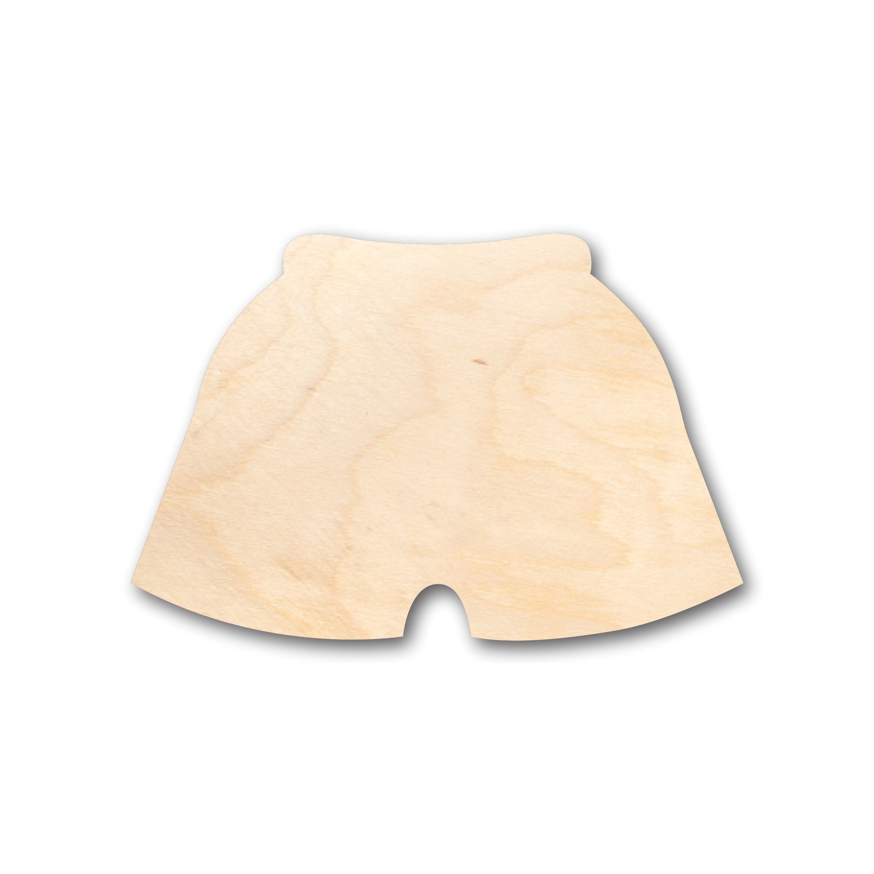 DIY Unfinished Wood Shorts - Swim Trunks Shape Craft Supplies Up to Size 46