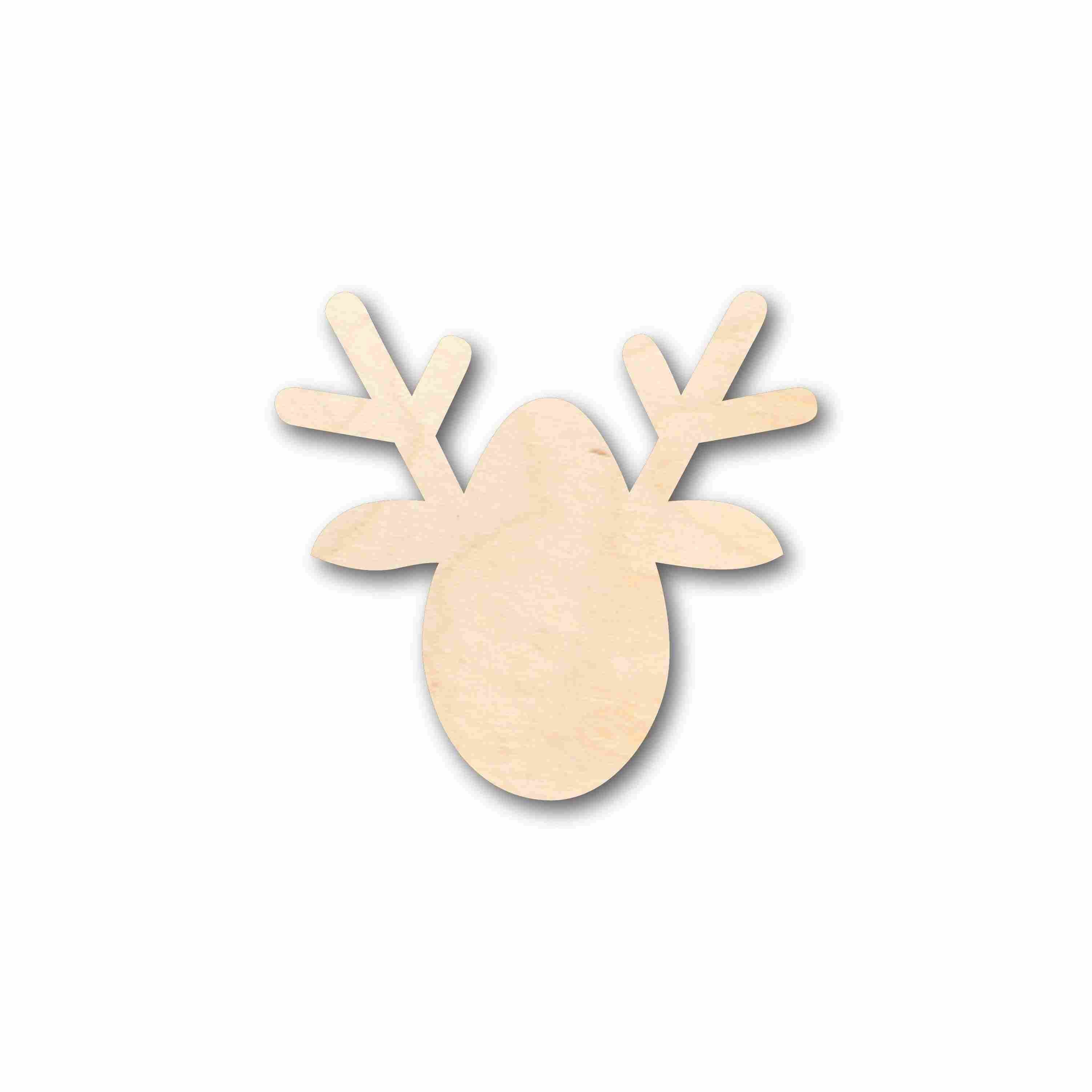 DIY Unfinished Wood Christmas Reindeer Ornament Silhouette - Up to 46 Craft Options
