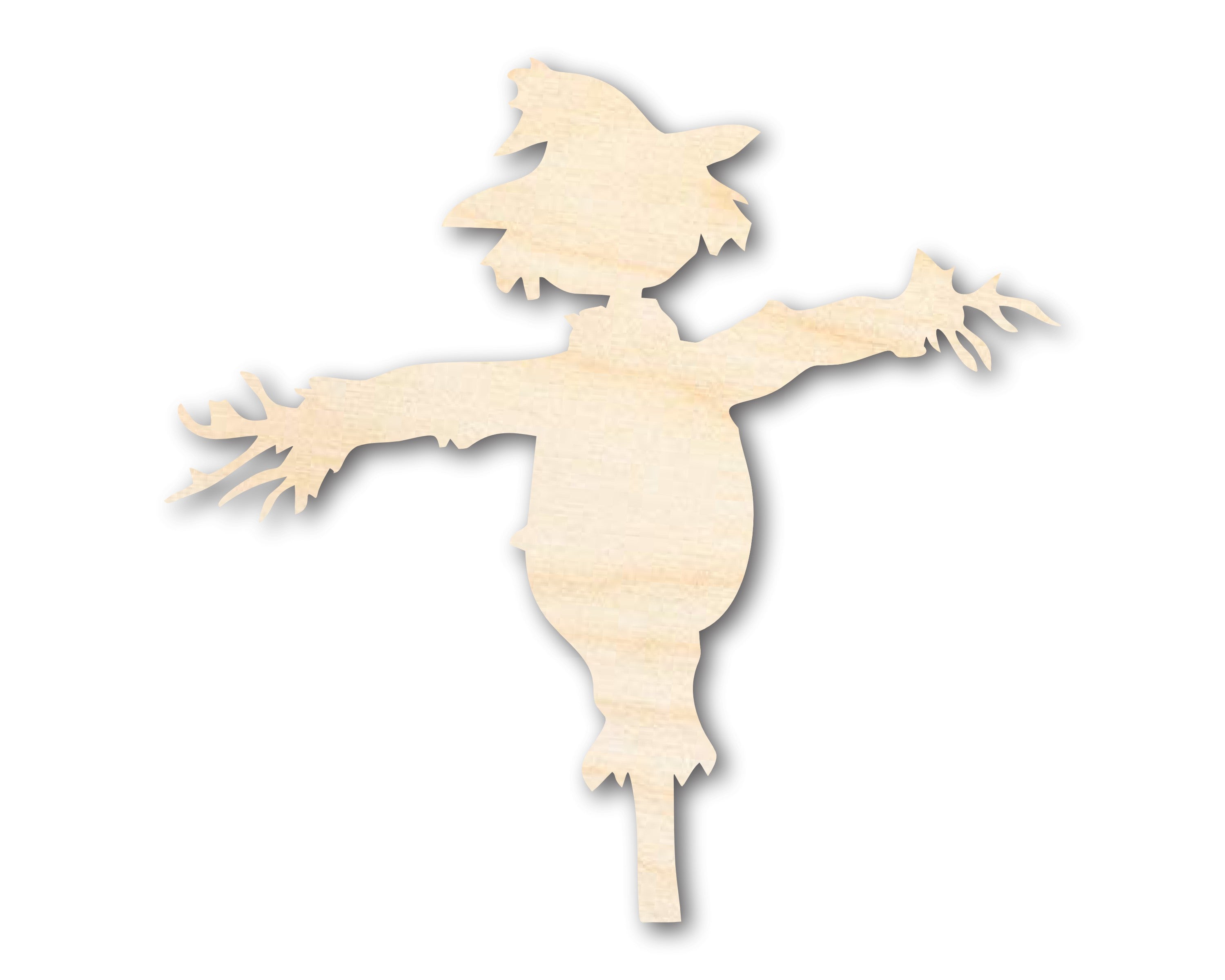 Unfinished Baltic Birch Wood Scarecrow Shape for Crafts - Sizes Up to 46 Inches