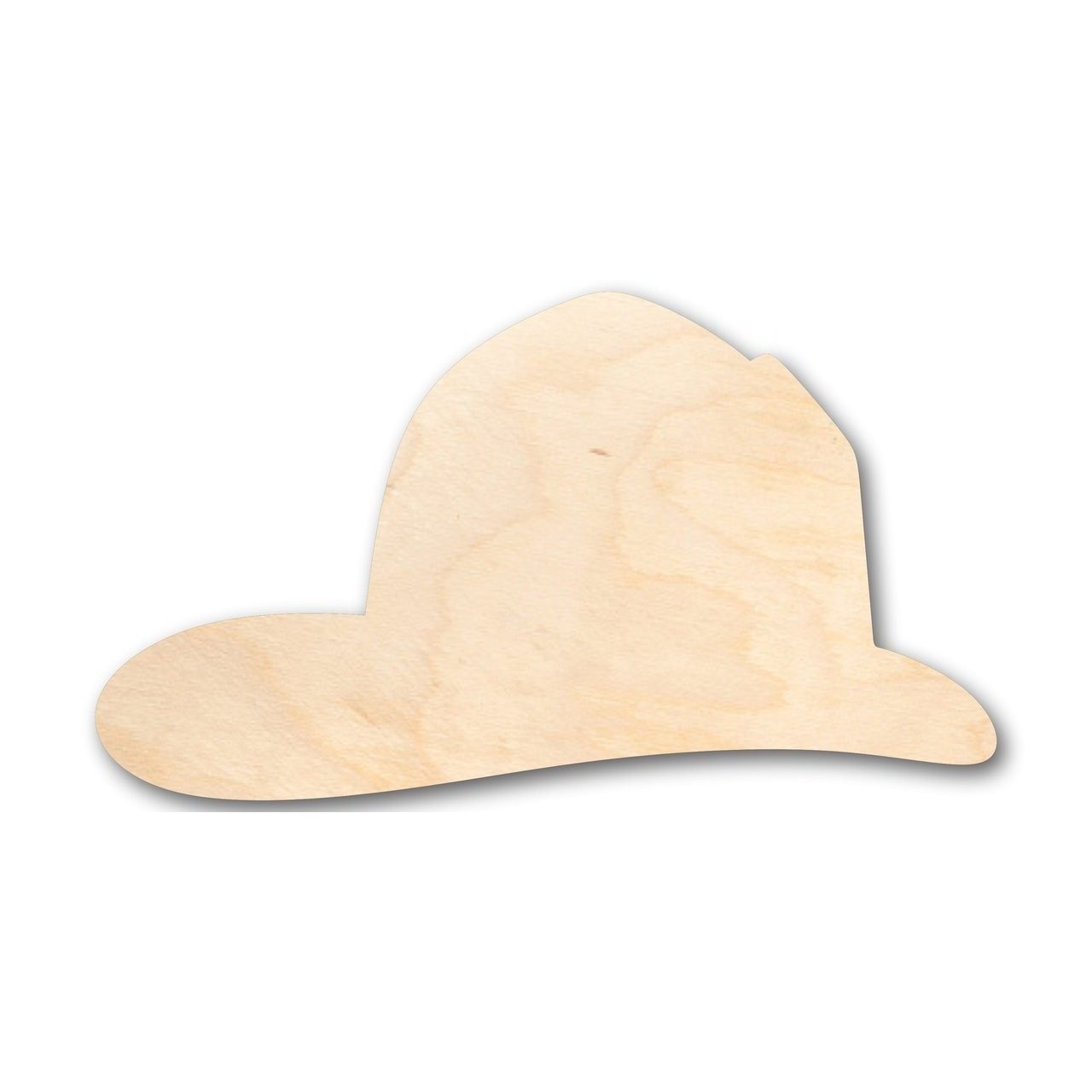 Unfinished DIY Wood Firefighter's Hat Shape Crafting Supplies - Ideal for Up to 46 DIY Projects