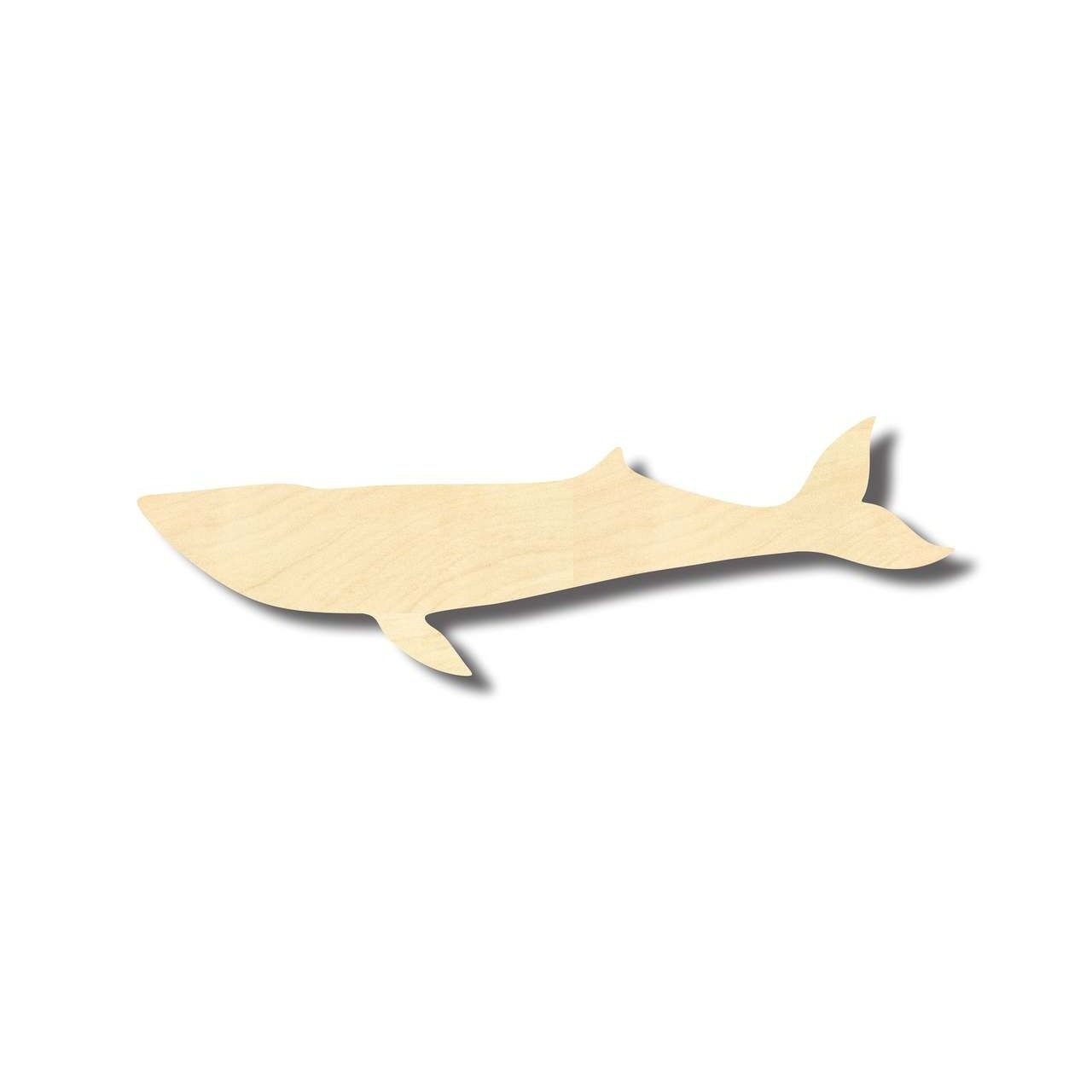 DIY Unfinished Wood Blue Whale Shape for Ocean Crafts up to 46