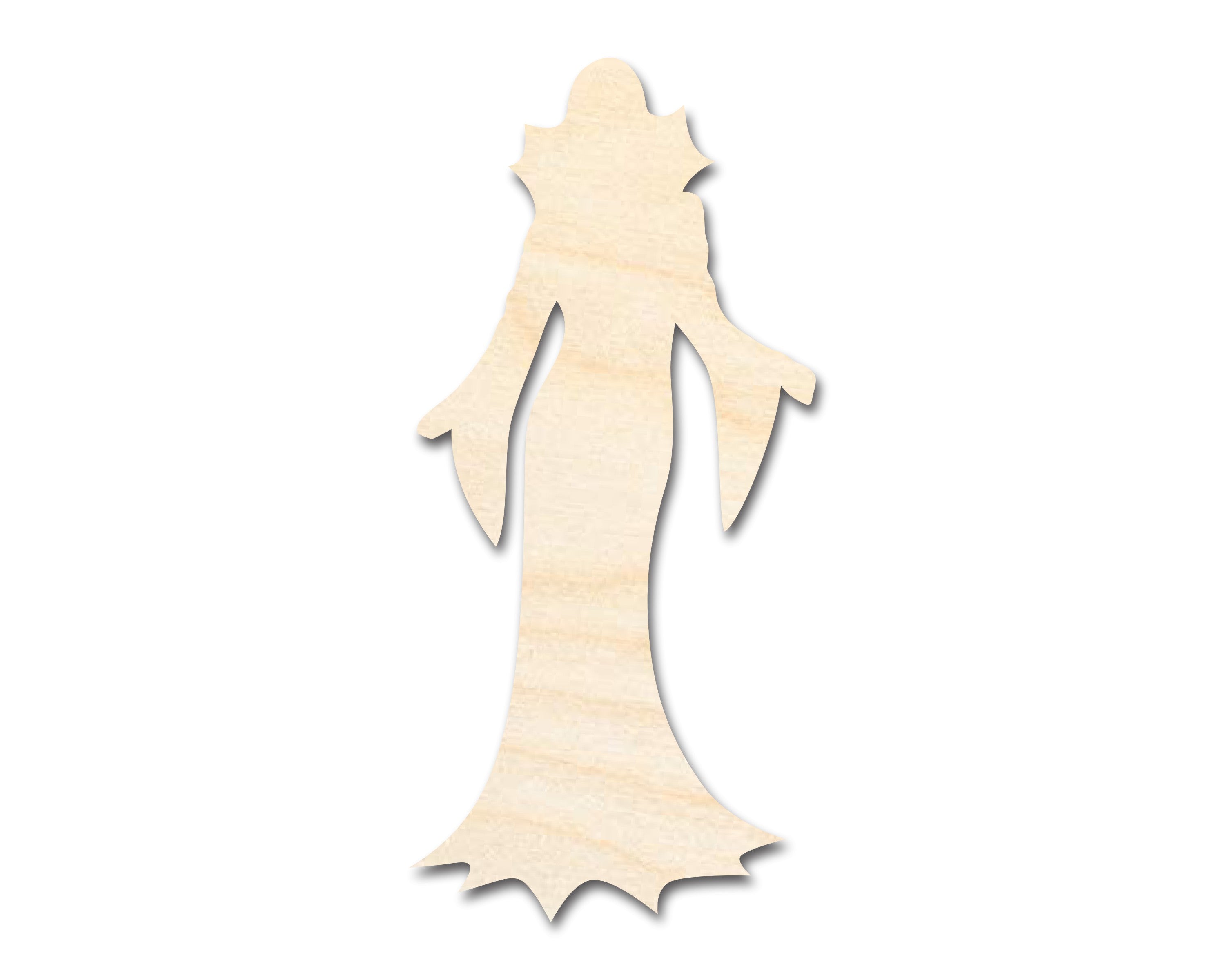 DIY Unfinished Baltic Birch Vampiress Shape Craft Cutout up to 46