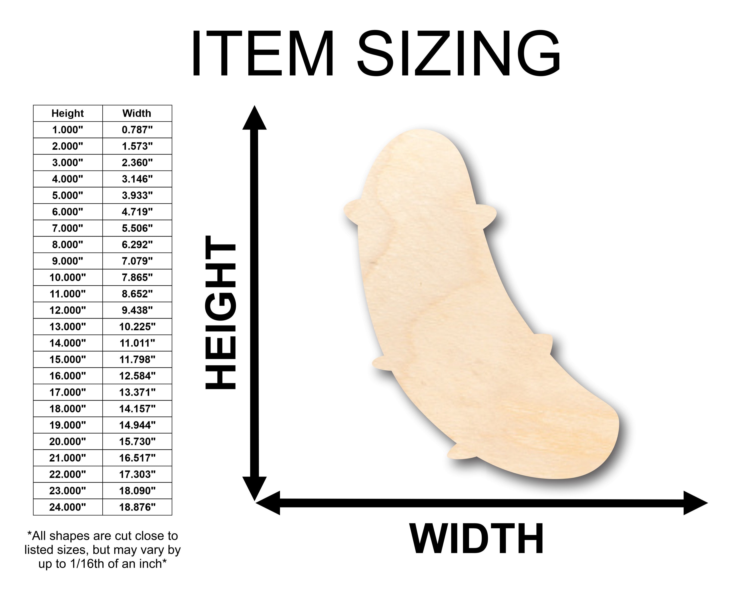 Unfinished Baltic Birch Wood Pickle Shapes for Up to 46 DIY Crafts