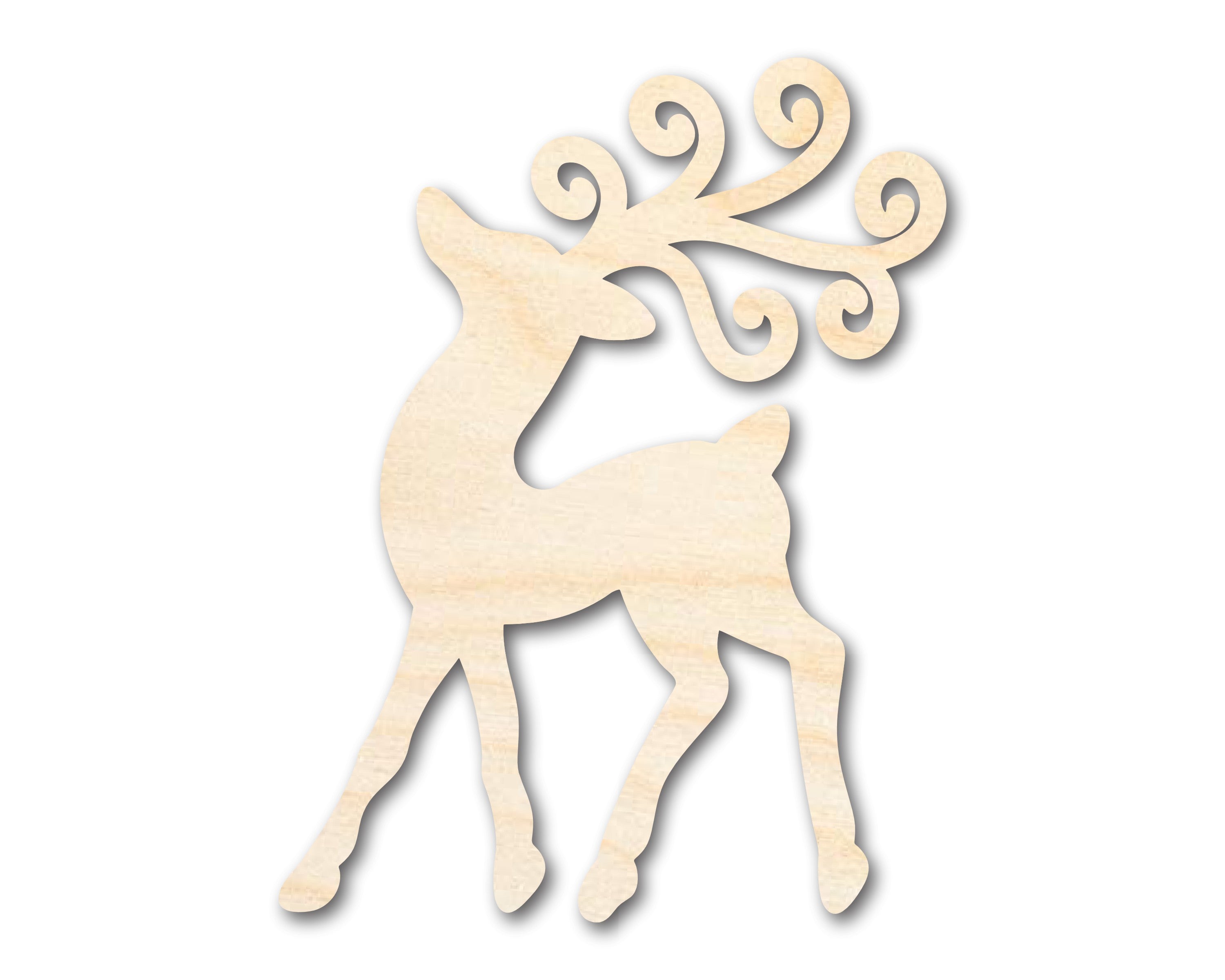 DIY Unfinished Wood Reindeer Shape Crafts up to 46 Pieces