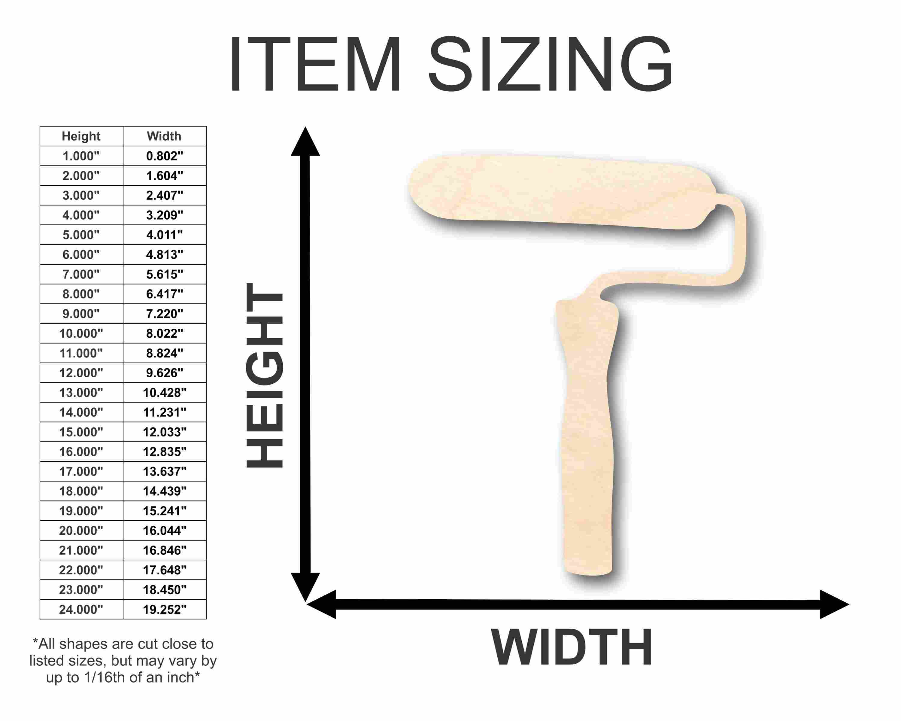 DIY Unfinished Wood Roller Silhouette - Up to 46 for Creative Crafts
