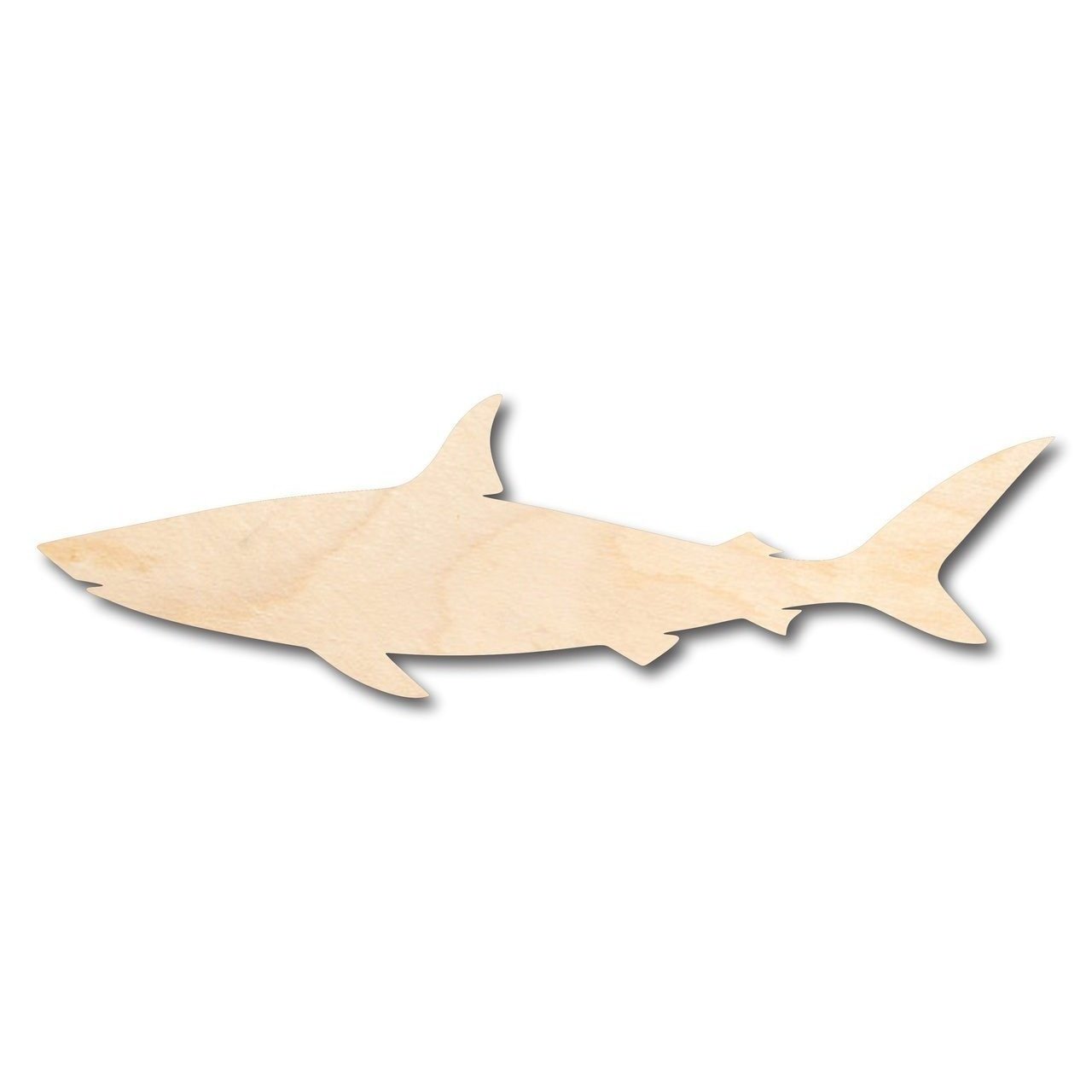 Unfinished Wood Ocean-themed Shark Shape for Nursery and Craft Projects - Up to 46 DIY Options