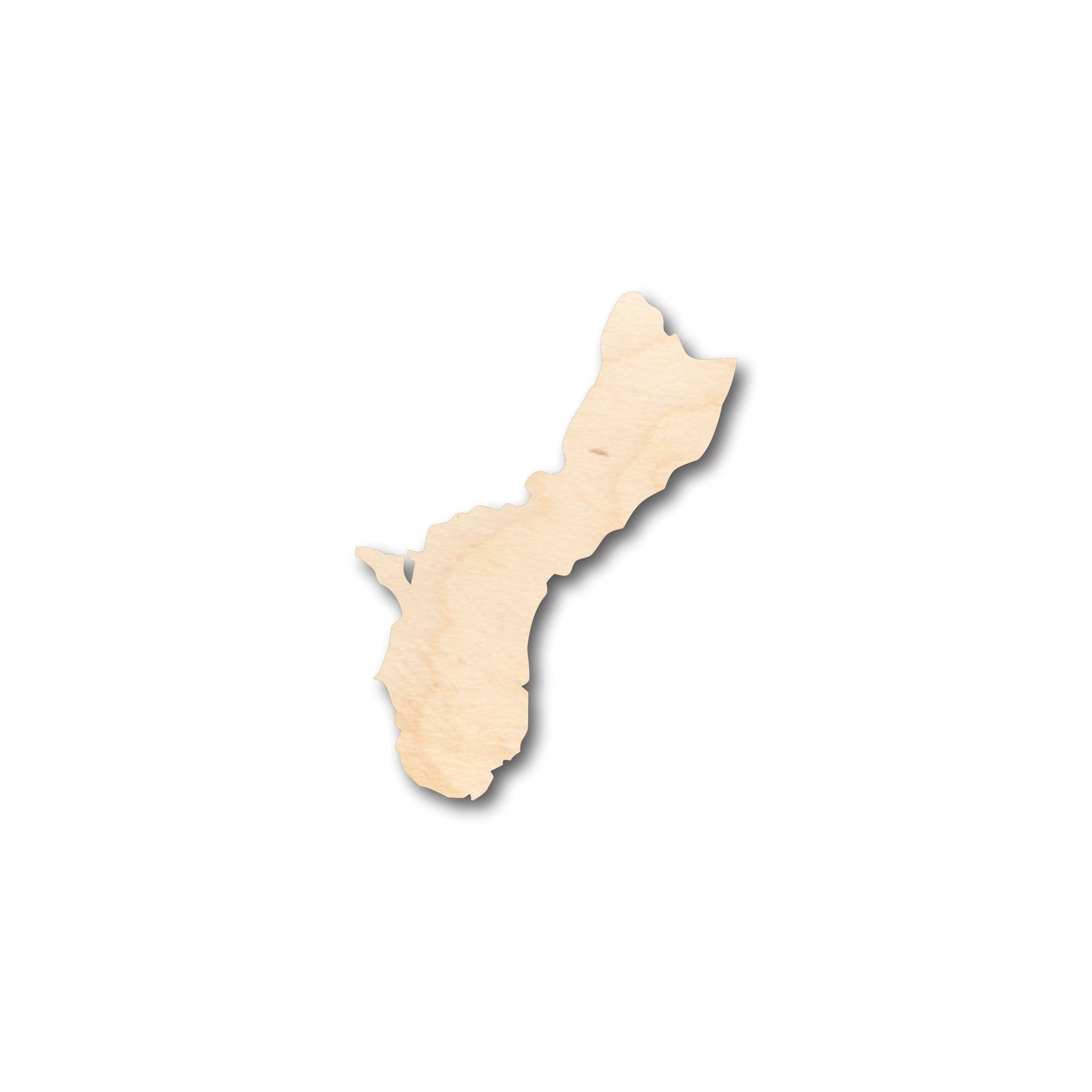 DIY Unfinished Wood Craft in Guam Island Territory Shape - Up to 46 Inches