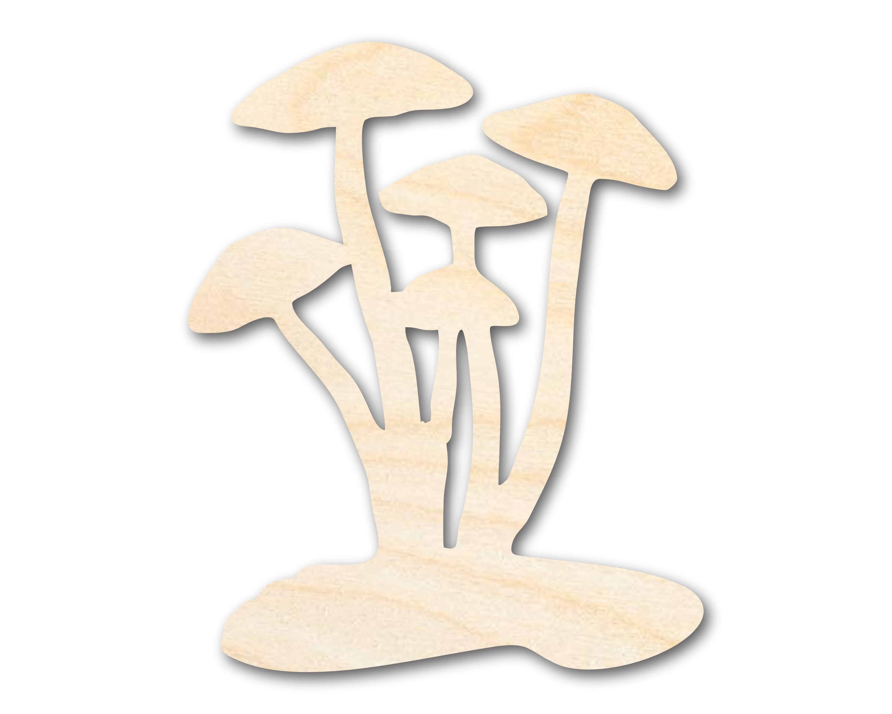 Unfinished Craft Wood Mushroom Shapes with Sizes up to 46 Inches