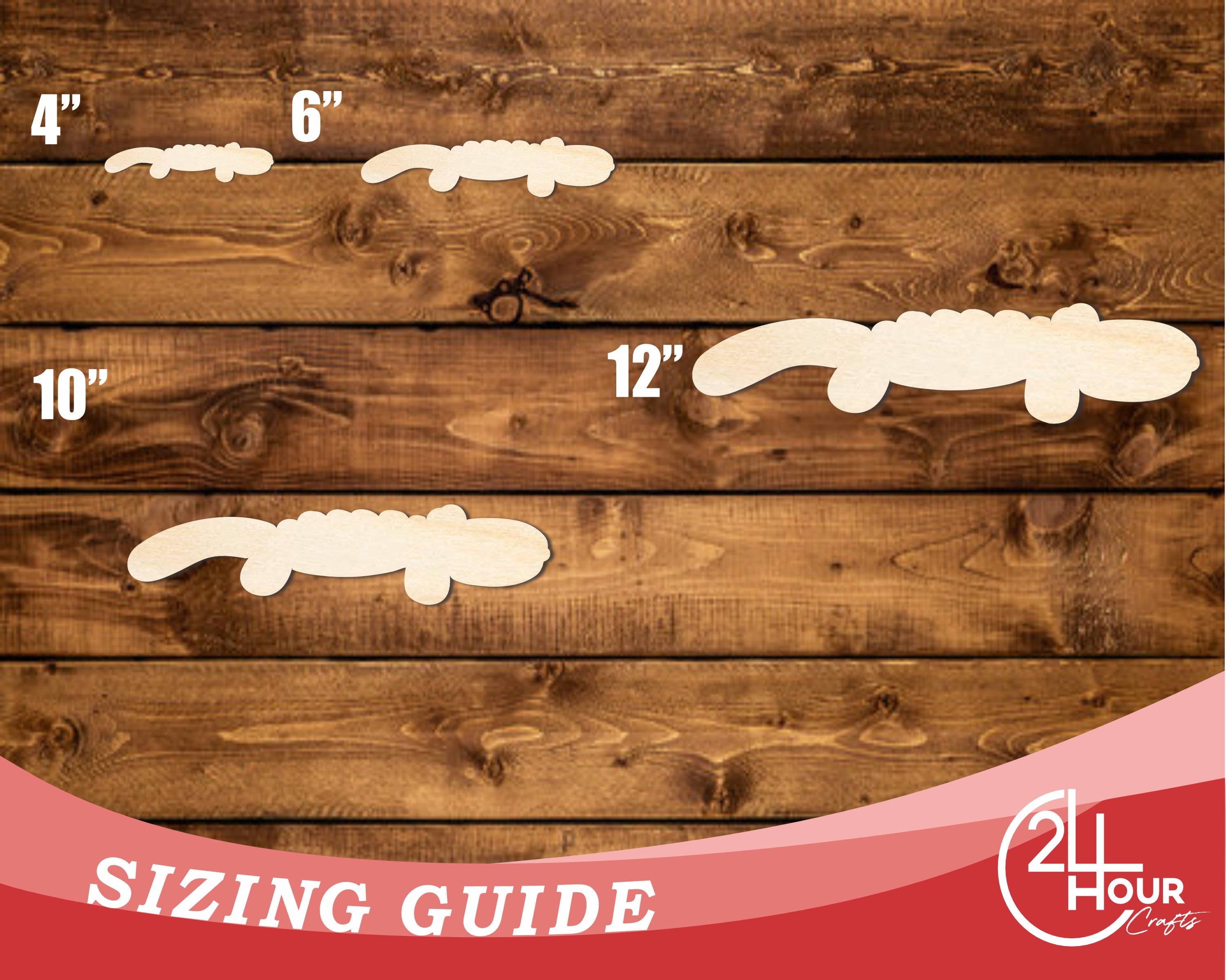 DIY Unfinished Baltic Birch Alligator Balloon Shape Craft Cutout up to 46'