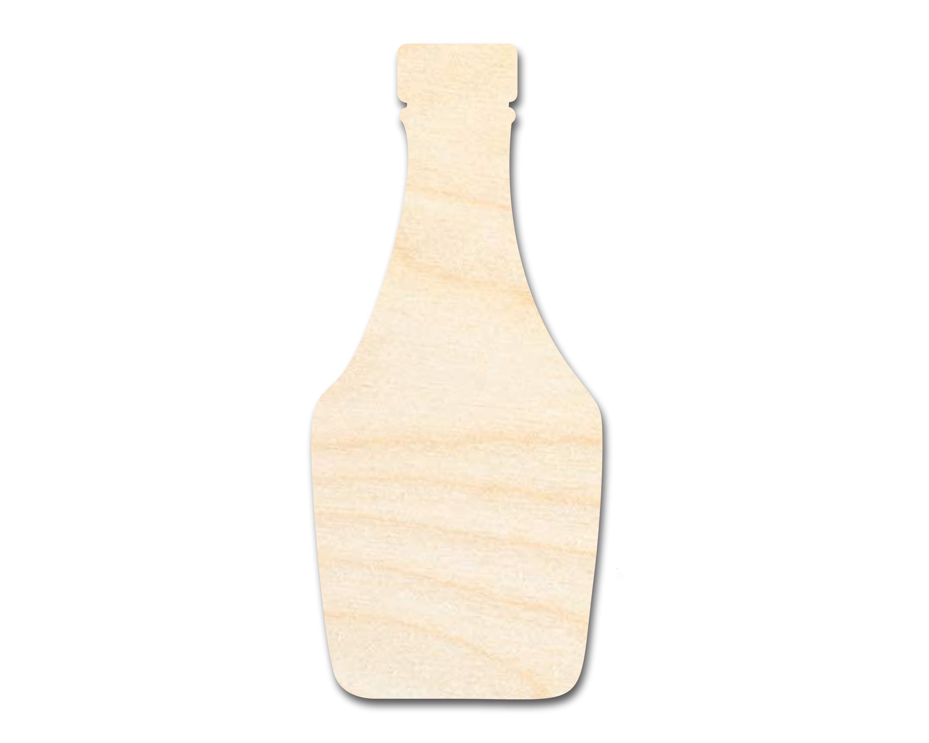 Unfinished Wood Cutout in the Shape of a Ketchup Bottle for Up to 46 Different DIY Crafts