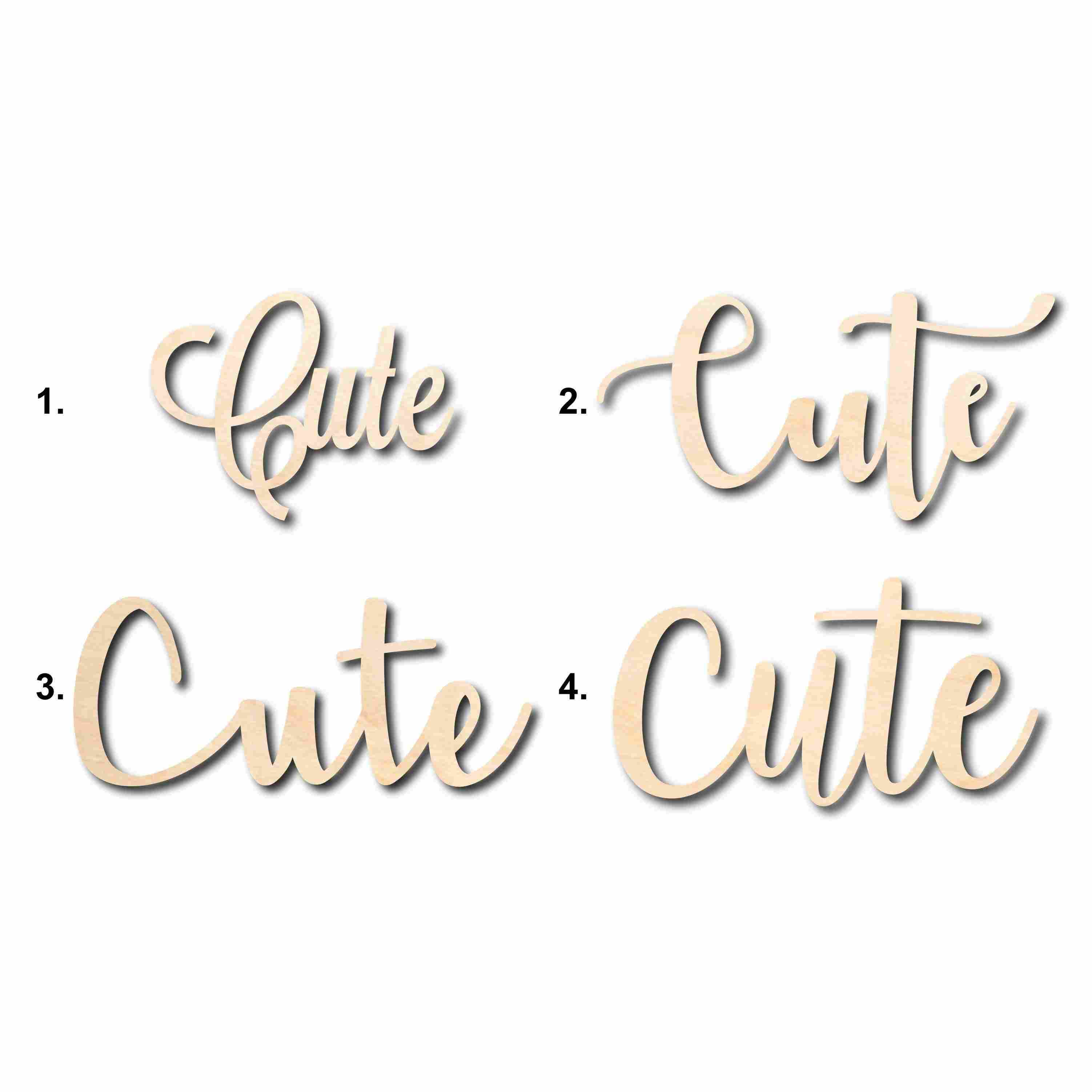 Adorable Unfinished Wood Cutout Signs for DIY Home Decor