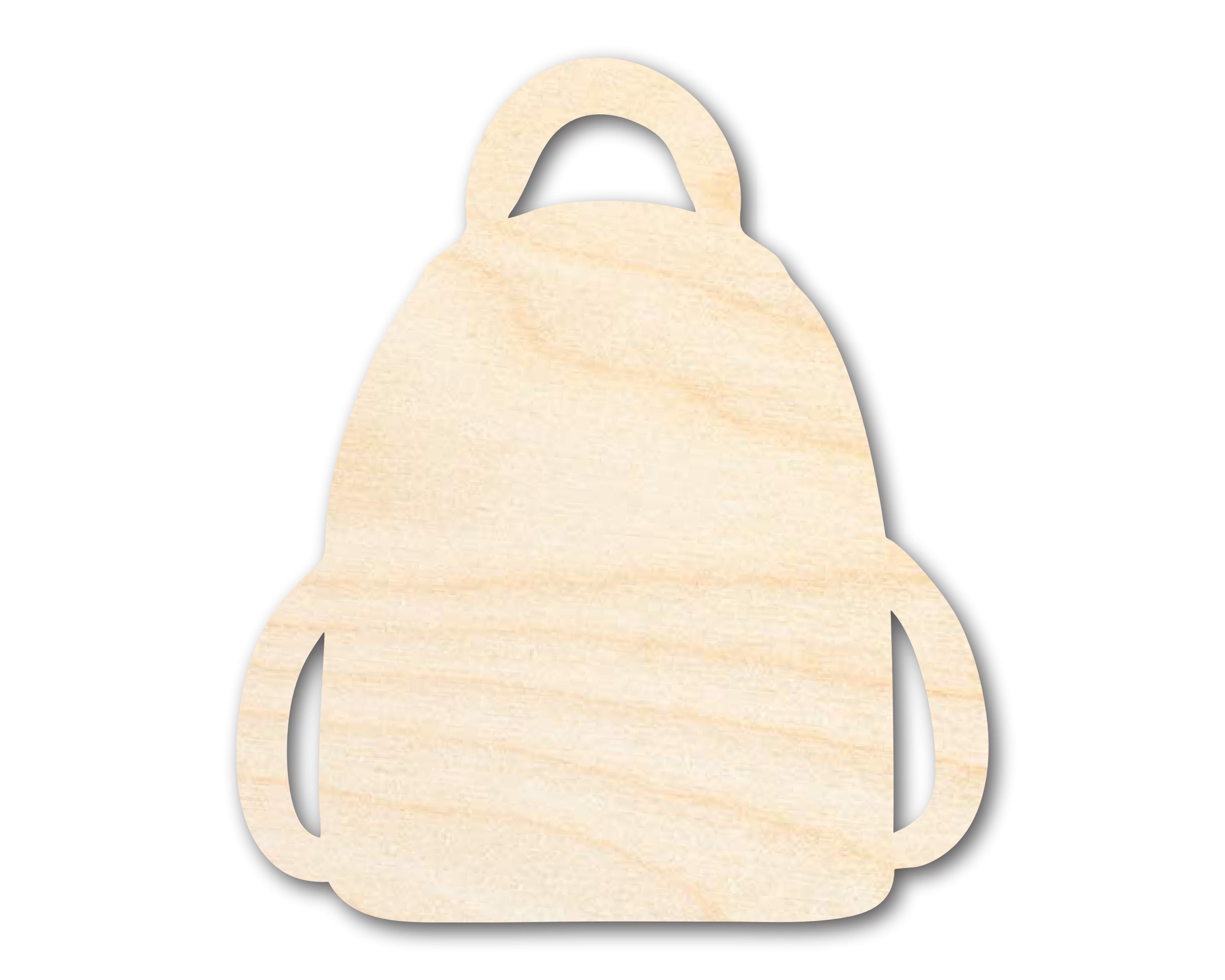 Unfinished Baltic Birch Wood Book Bag Shape Craft Cutouts for Back to School Kids Crafts - Up to 46 Inches for DIY Projects