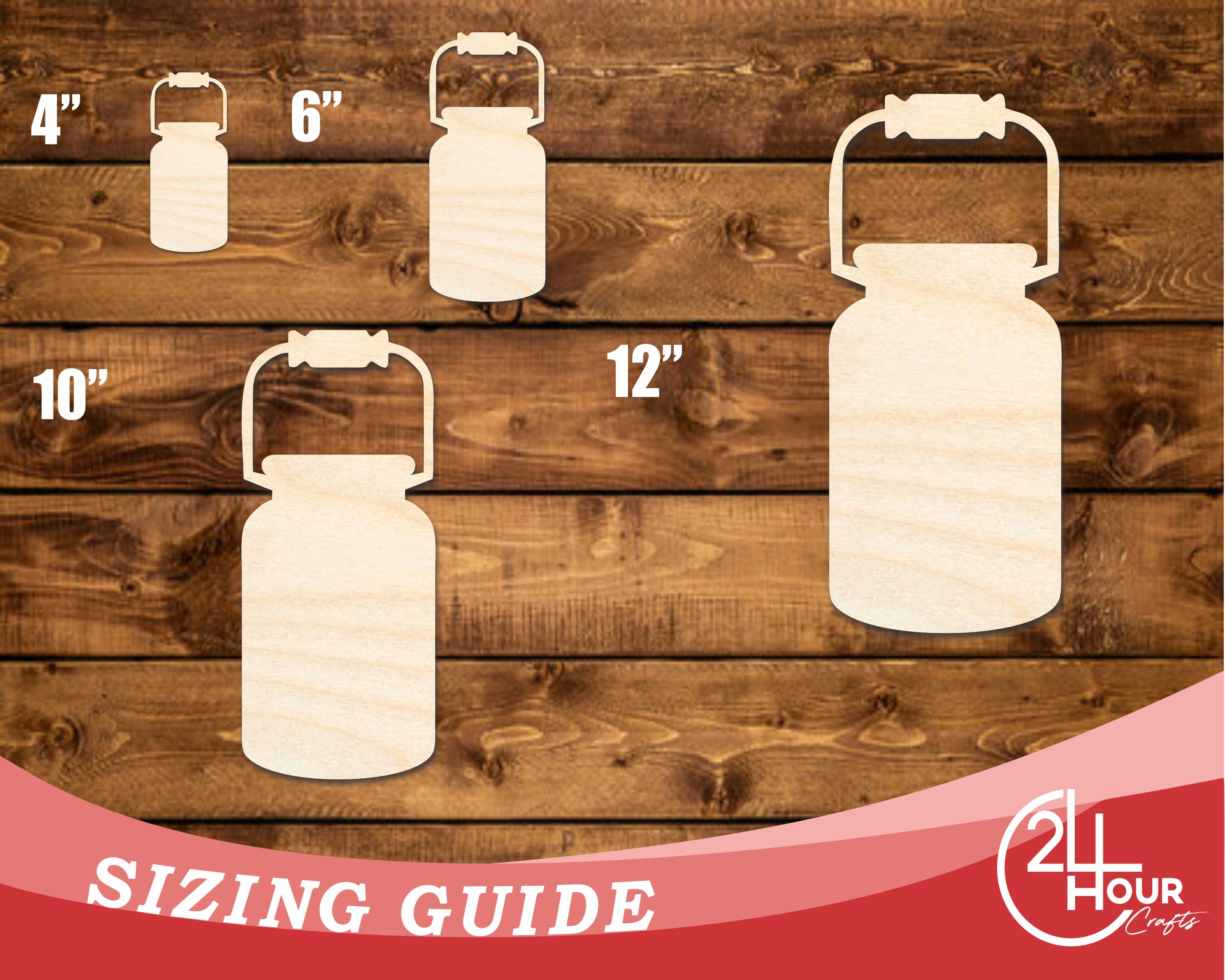 Unfinished Large Jug - Shaped Baltic Birch Wood Cutout for DIY Crafts up to 46 Inches