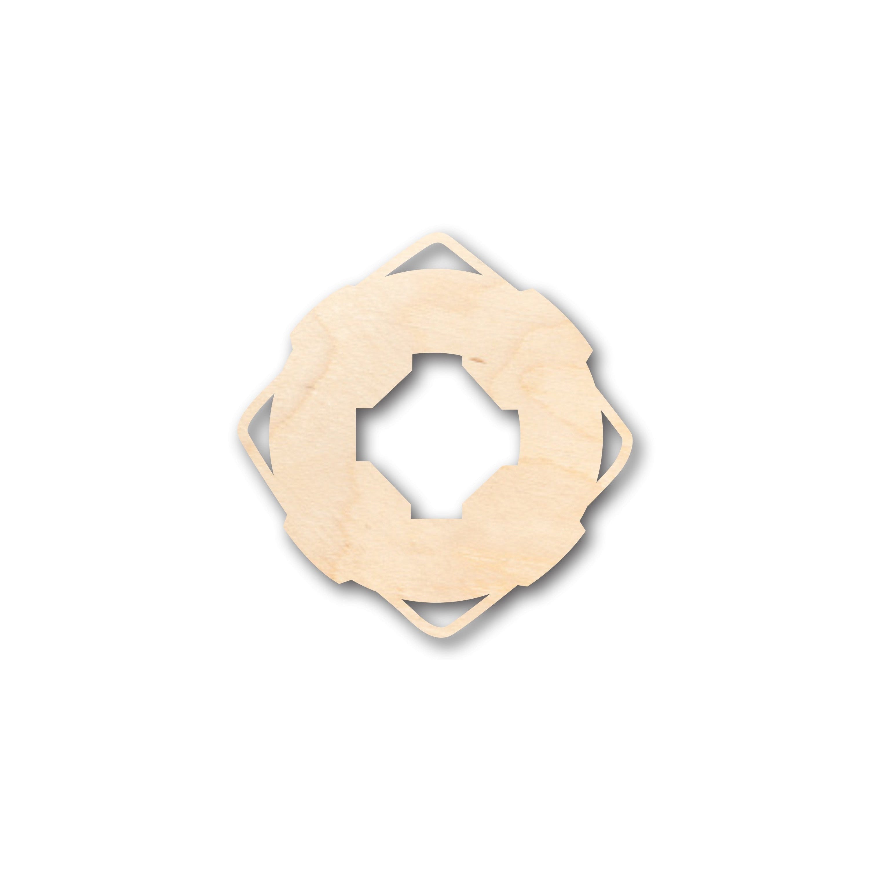 Unfinished Wood Lifesaver Shape Craft Supplies for Up to 46 DIY Projects