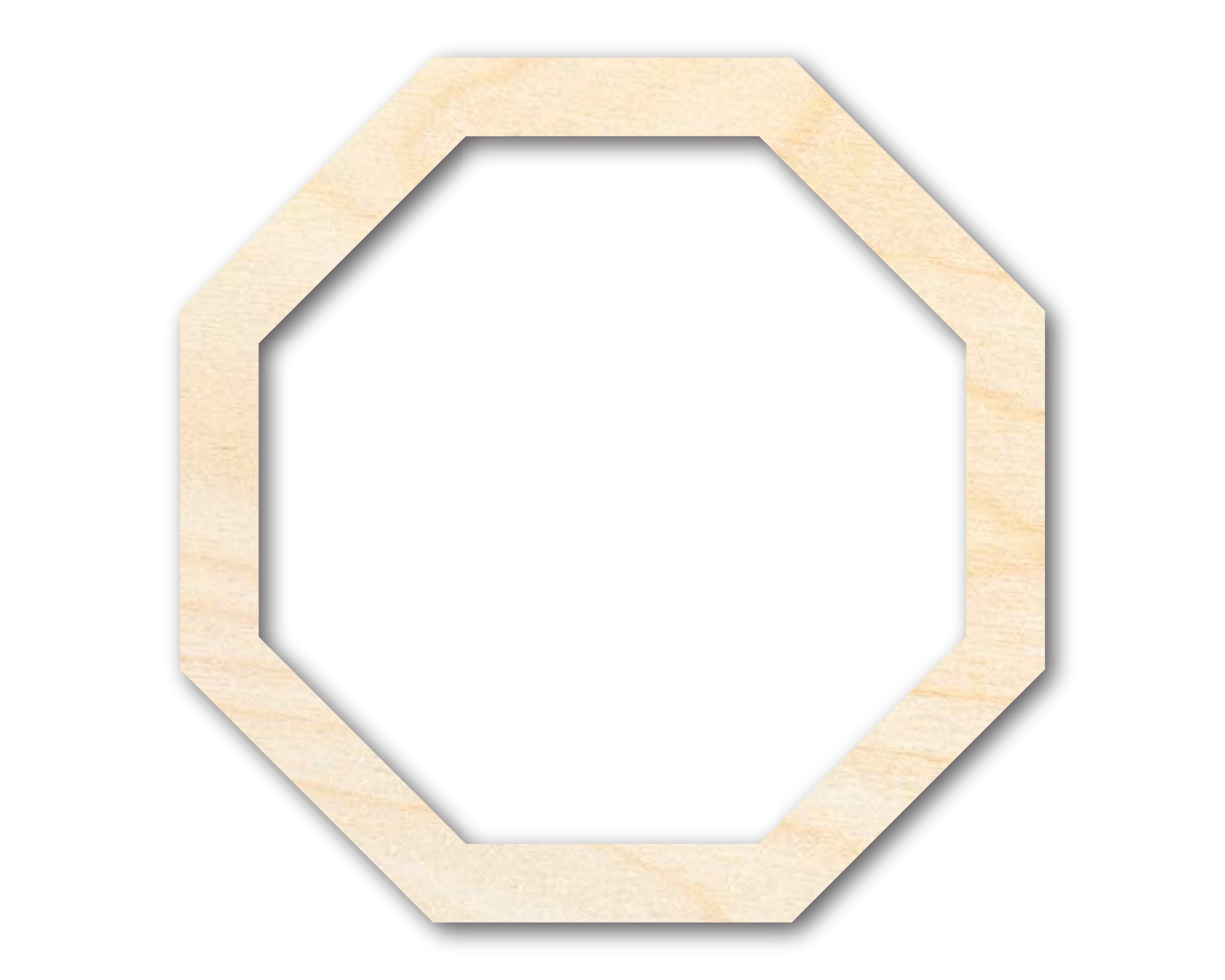 Unfinished Baltic Birch Octagon Shape for Up to 46 DIY Crafts