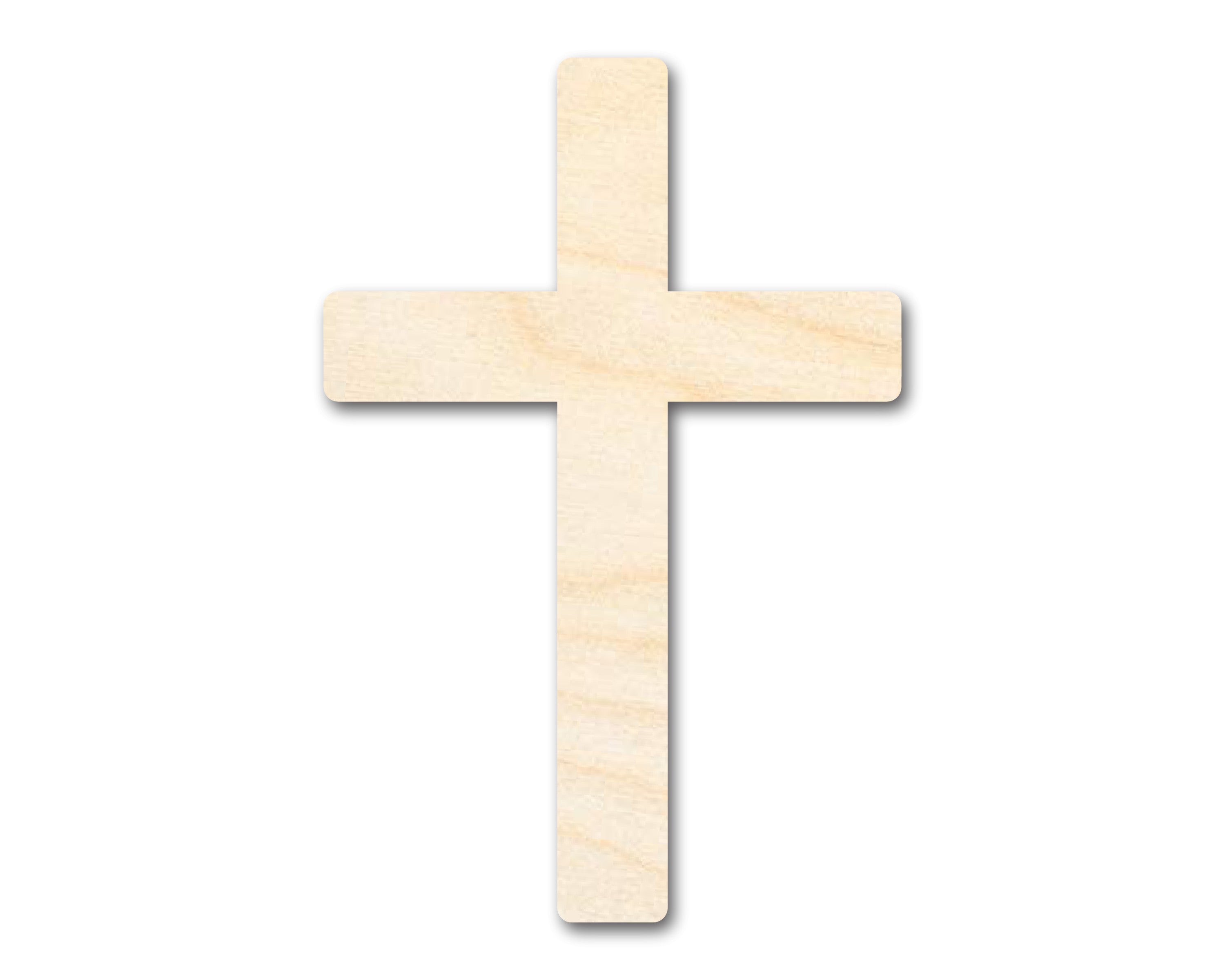 Large-Scale, Cost-Effective Unfinished Wood Cross Shape for DIY Crafts