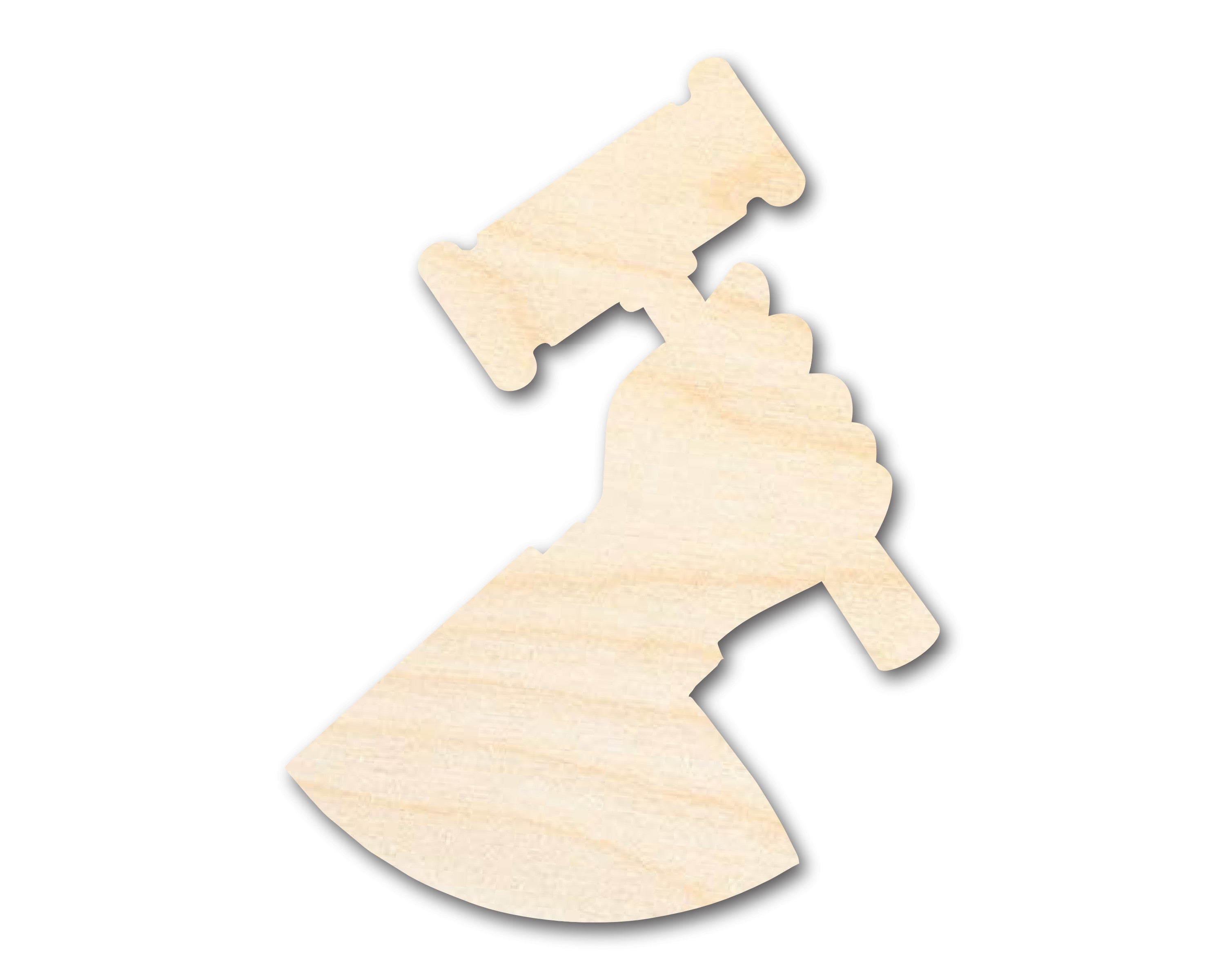 Unfinished DIY Craft Cutout in Judge Shape | Up to 46 Inches for Various DIY Projects