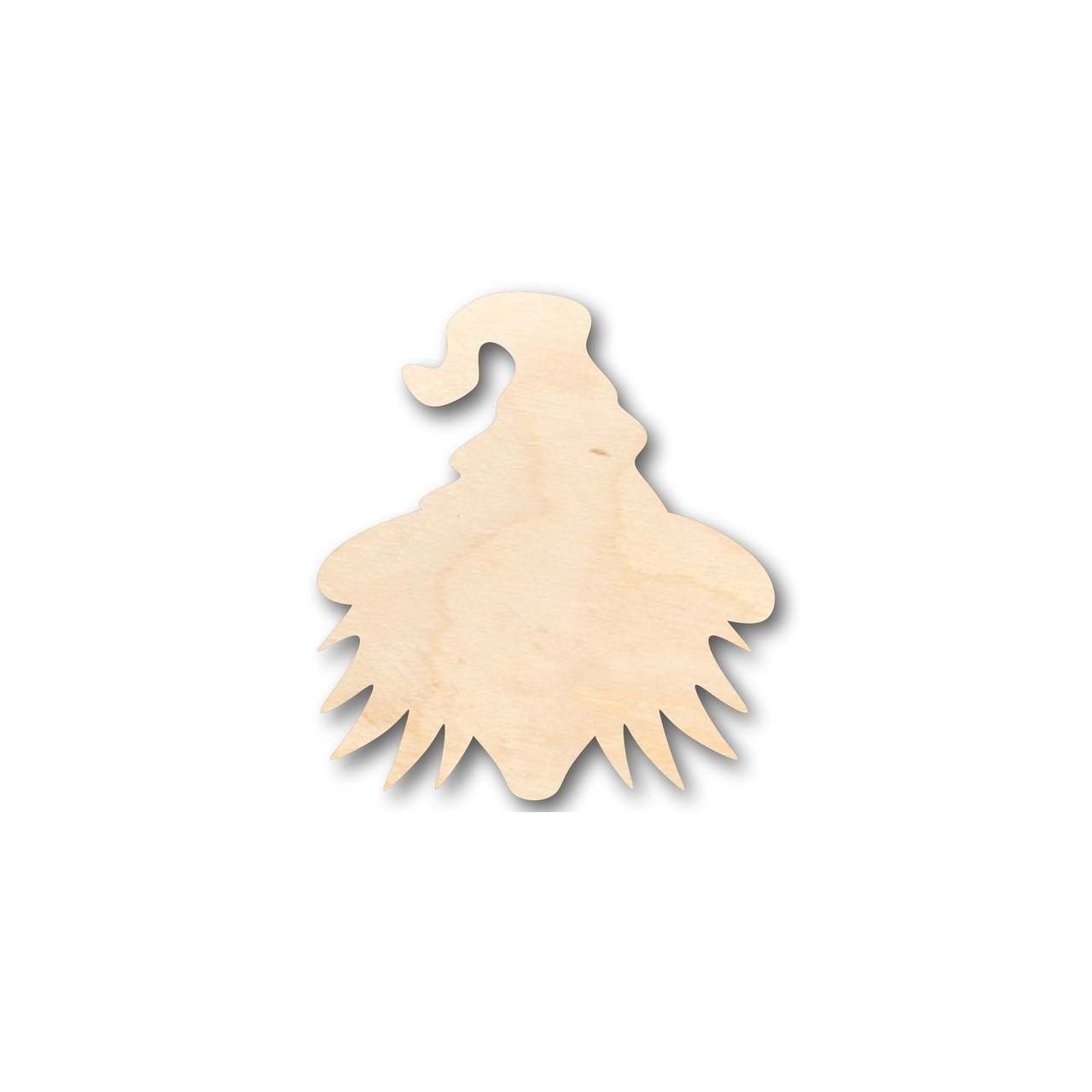 Unfinished Baltic Birch Wood Witch Head Shape - Ideal for Spooky Halloween DIY Crafts, Sizes up to 46 Inches