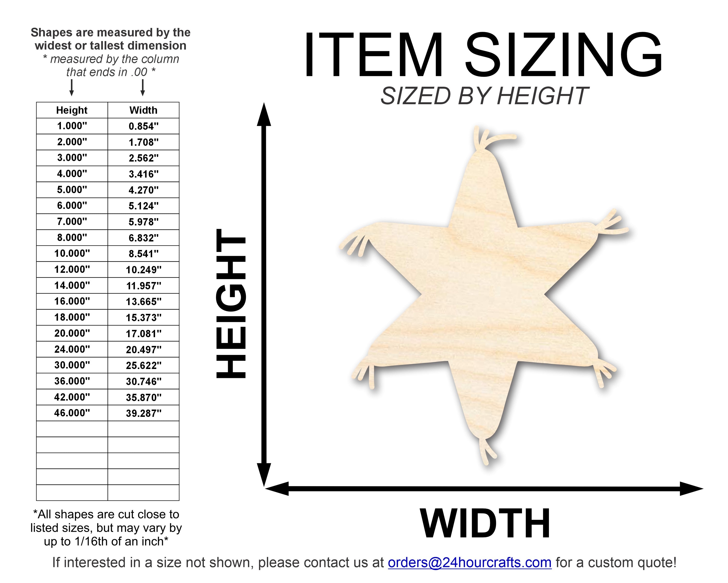 DIY Unfinished Baltic Birch Wood Star Pinata Shape - Up to 46 Inches for 24+ Crafts