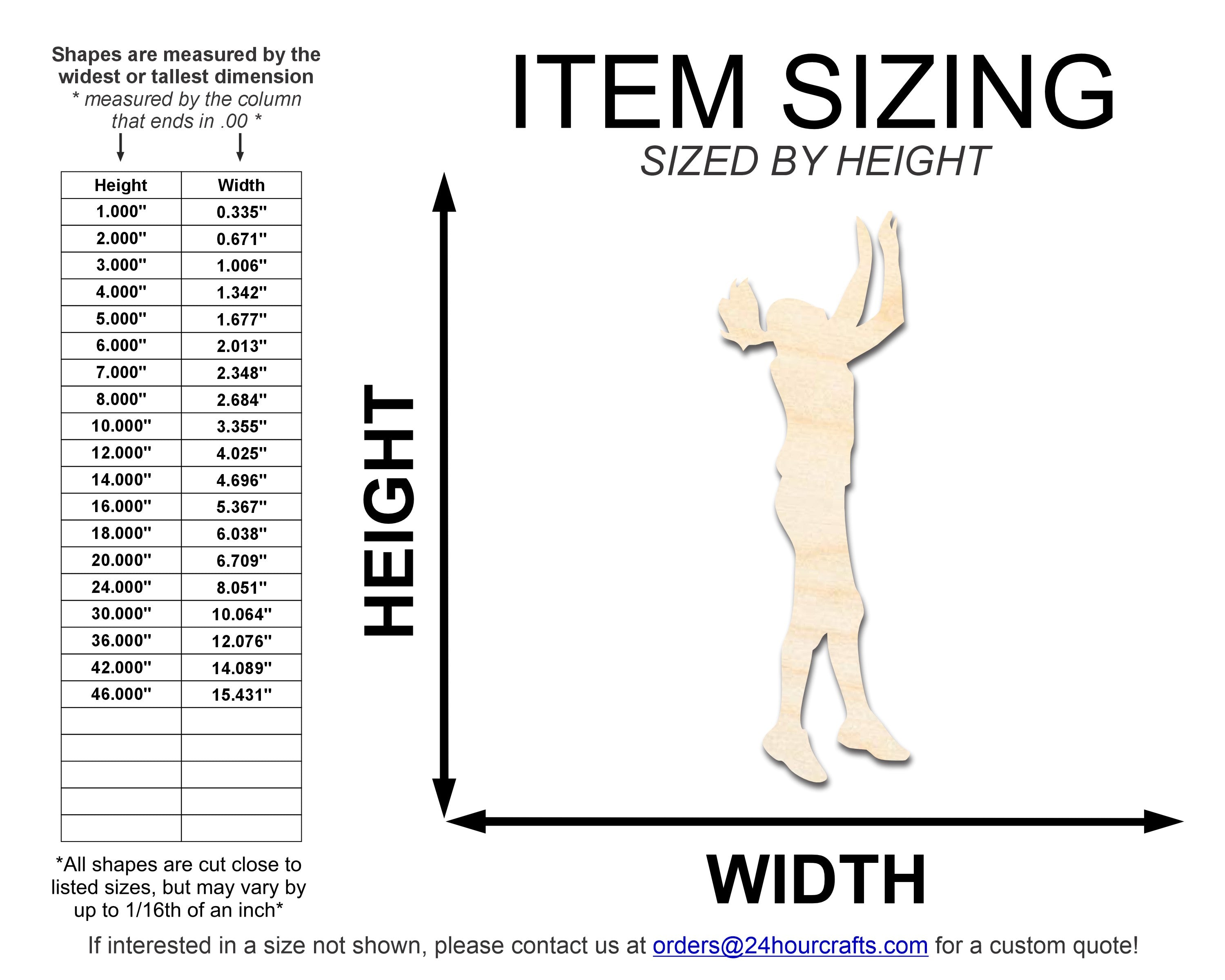 DIY Unfinished Wood Volleyball Set Cutouts up to 46 Inches