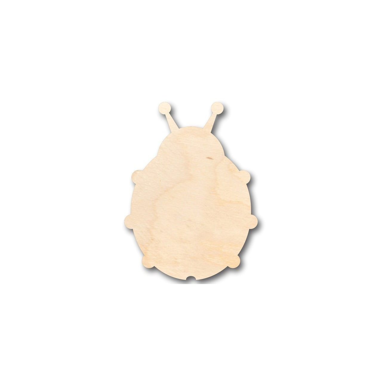 Unfinished Baltic Birch Plywood Ladybug Shape for Insect - Animal - Wildlife - Craft Projects with Up to 46 DIY Possibilities