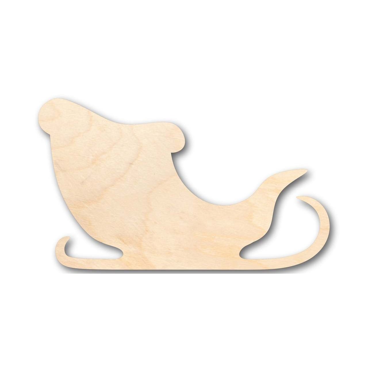 DIY Unfinished Wood Christmas Santa Claus Sleigh Shape Ornament up to 46
