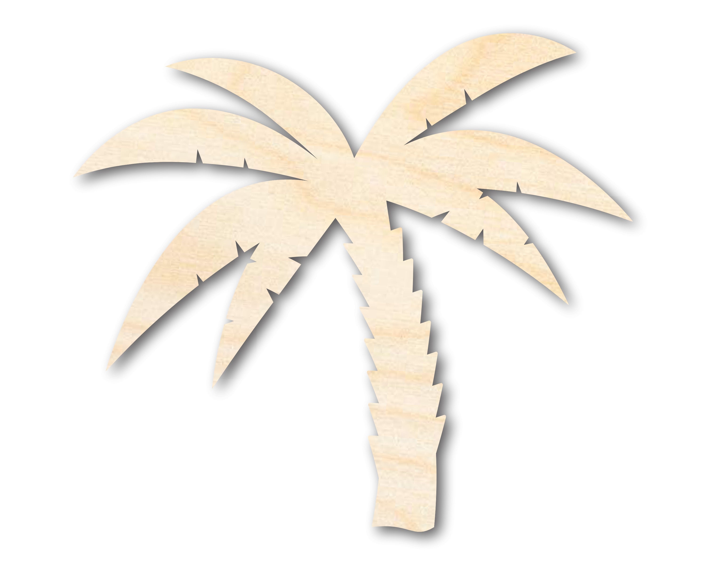 Unfinished Craft Wood Palm Tree Shape for DIY Projects, Sizes up to 46 Inches