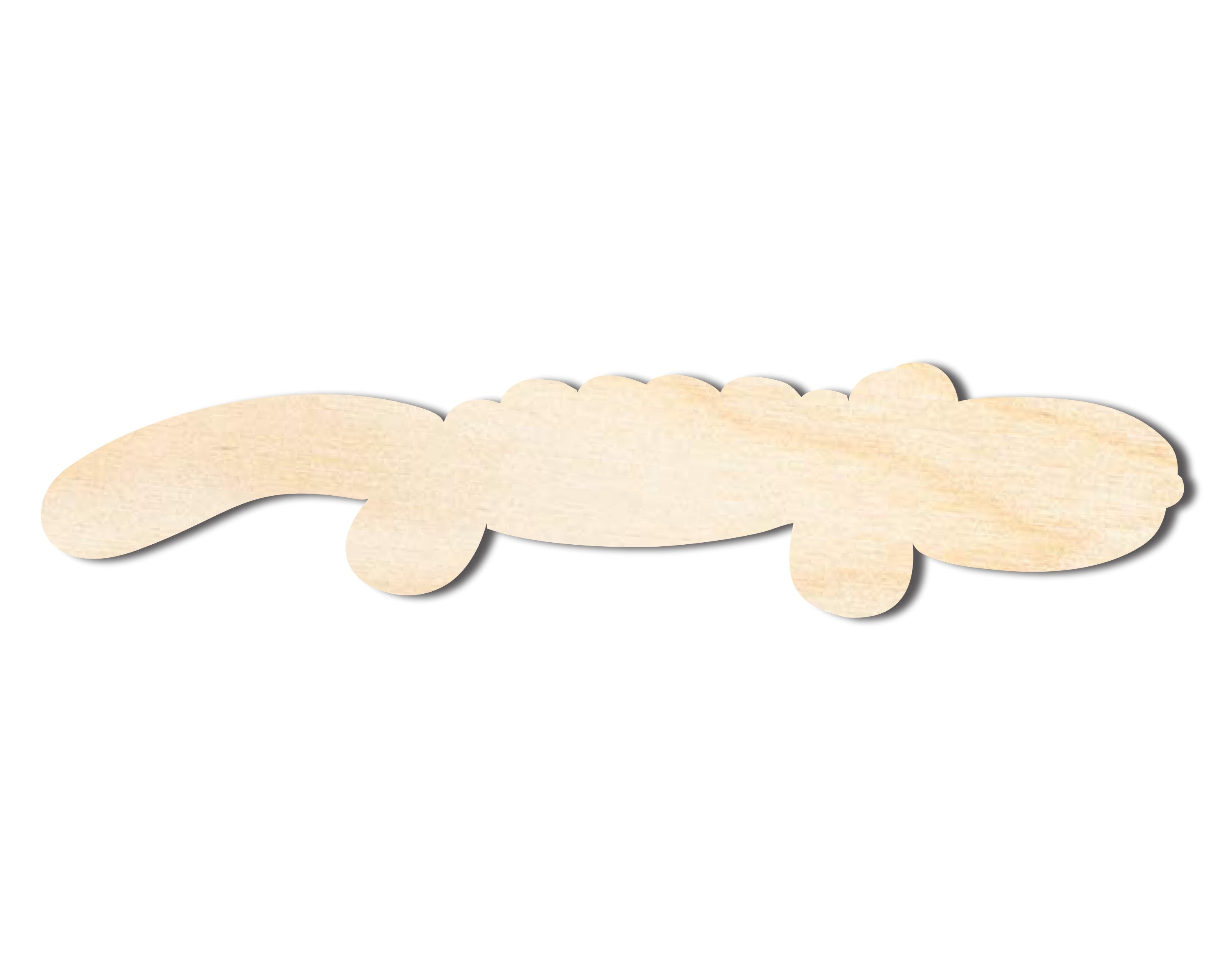DIY Unfinished Baltic Birch Alligator Balloon Shape Craft Cutout up to 46'