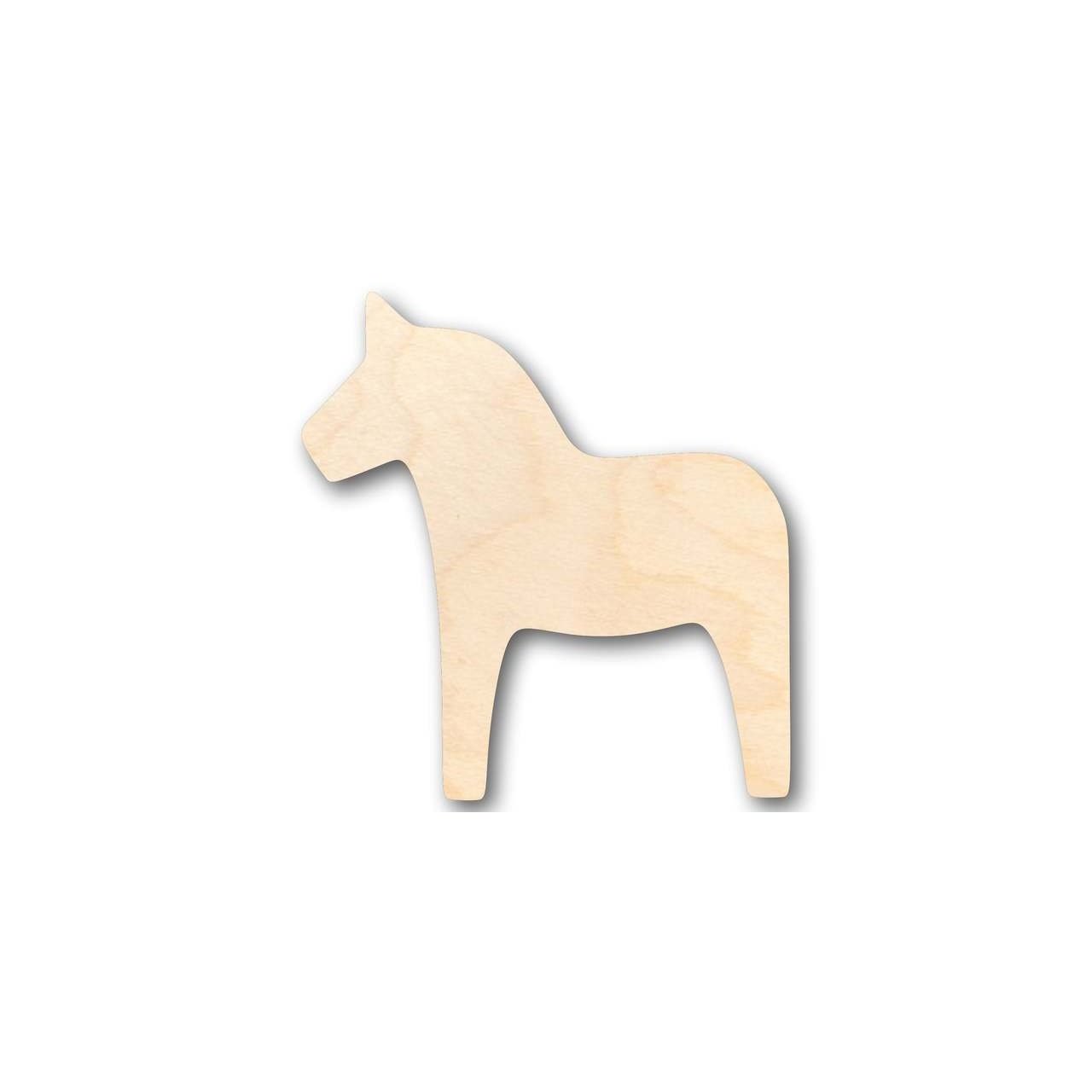 DIY Unfinished Baltic Birch Wood Dala Horse Shapes, Up to 24 Inches