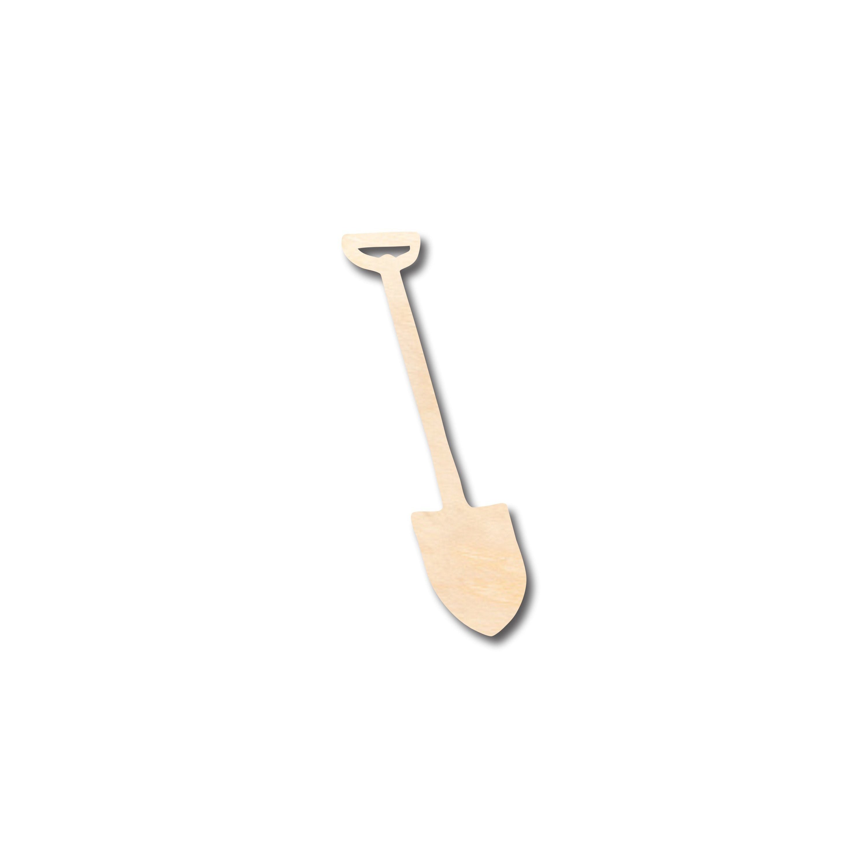 DIY Unfinished Sanded Wood Shovel Silhouette for Up to 46 Crafts