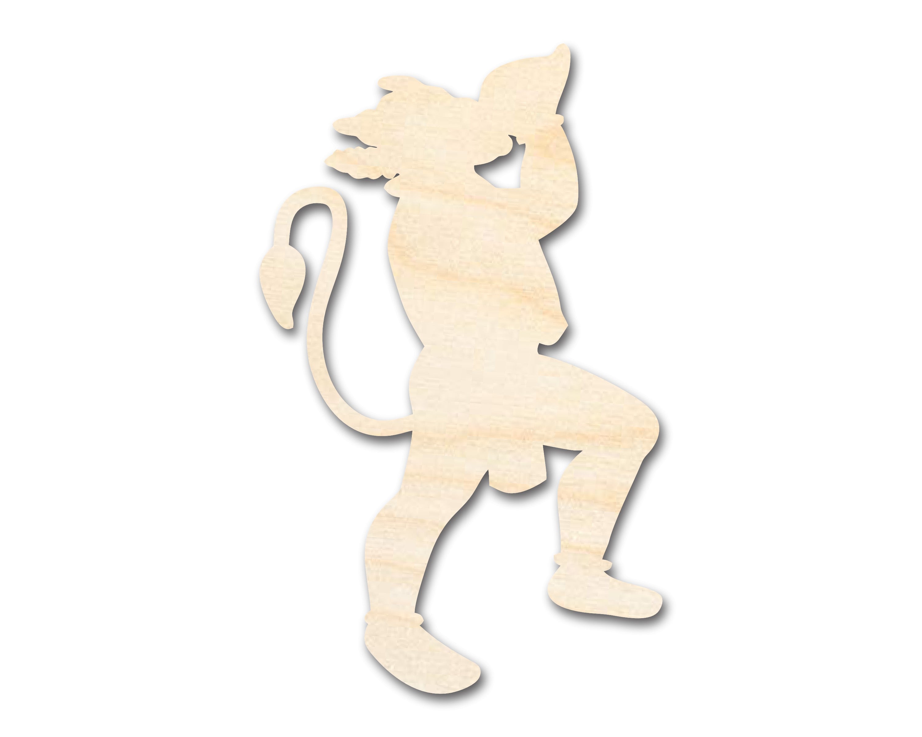 Unfinished Baltic Birch Wood Hanuman Shape Craft for DIY Projects up to 46 Inches