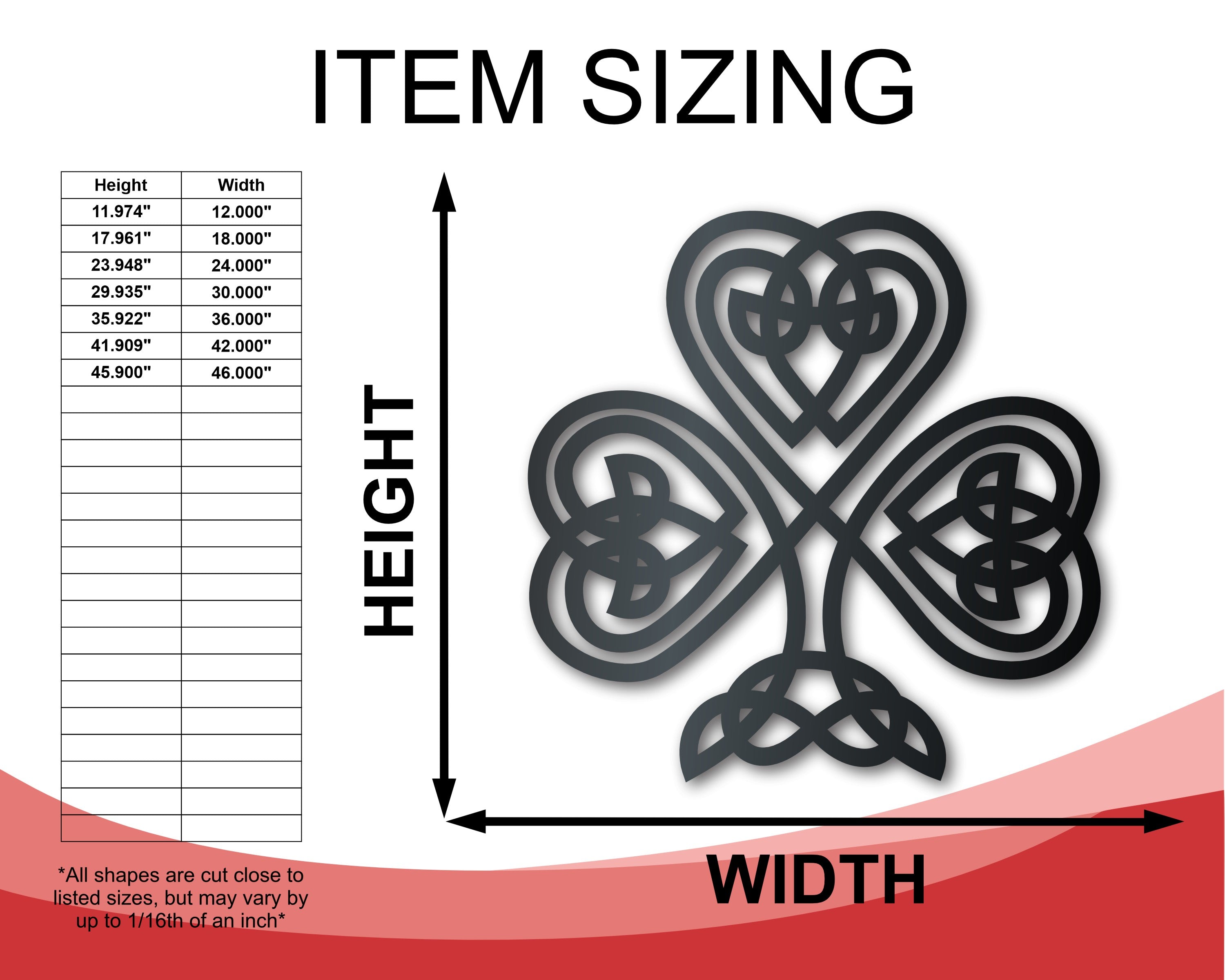14 - Color Metal Celtic Irish Shamrock Wall Art for St Patrick's Day