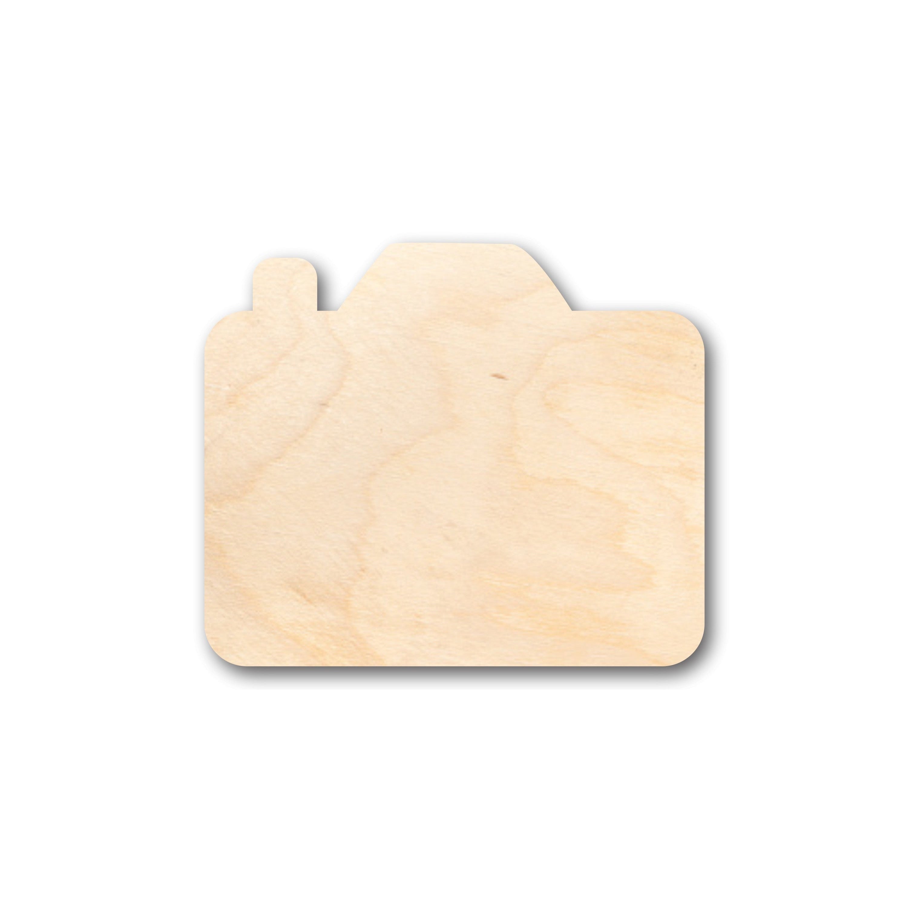 DIY Unfinished Wood Camera Shapes for Crafts - Up to 46 Pieces