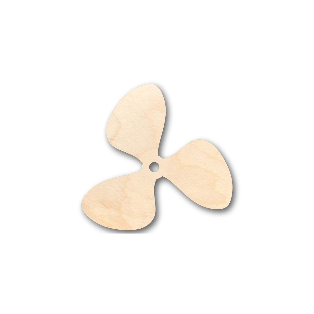 Unfinished Baltic Birch Wood Propeller Shape for Fishing, Boat, and DIY Crafts up to 46