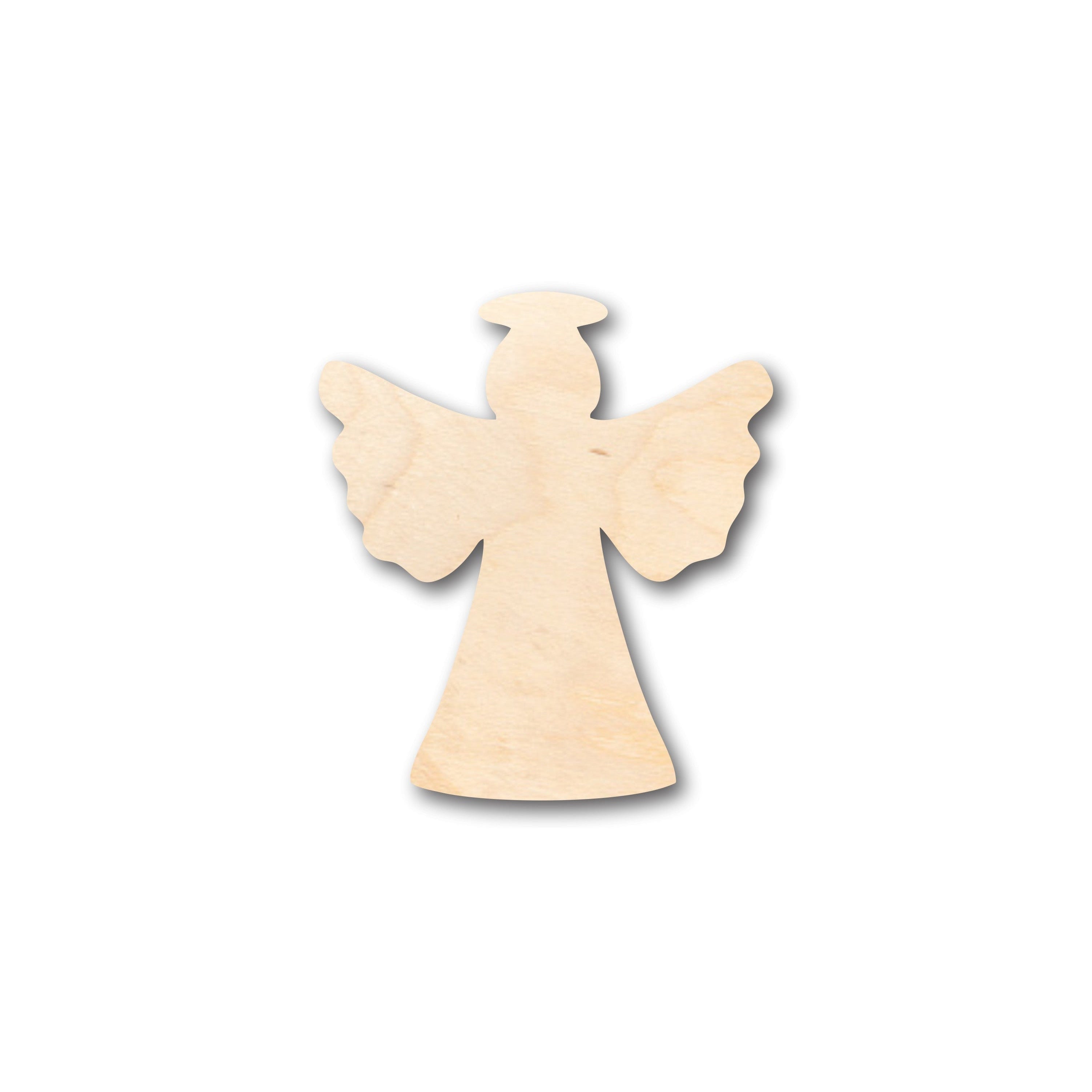 Unfinished Wood DIY Craft Supplies in Halo Angel Shape - Suitable for Up to 46 DIY Projects