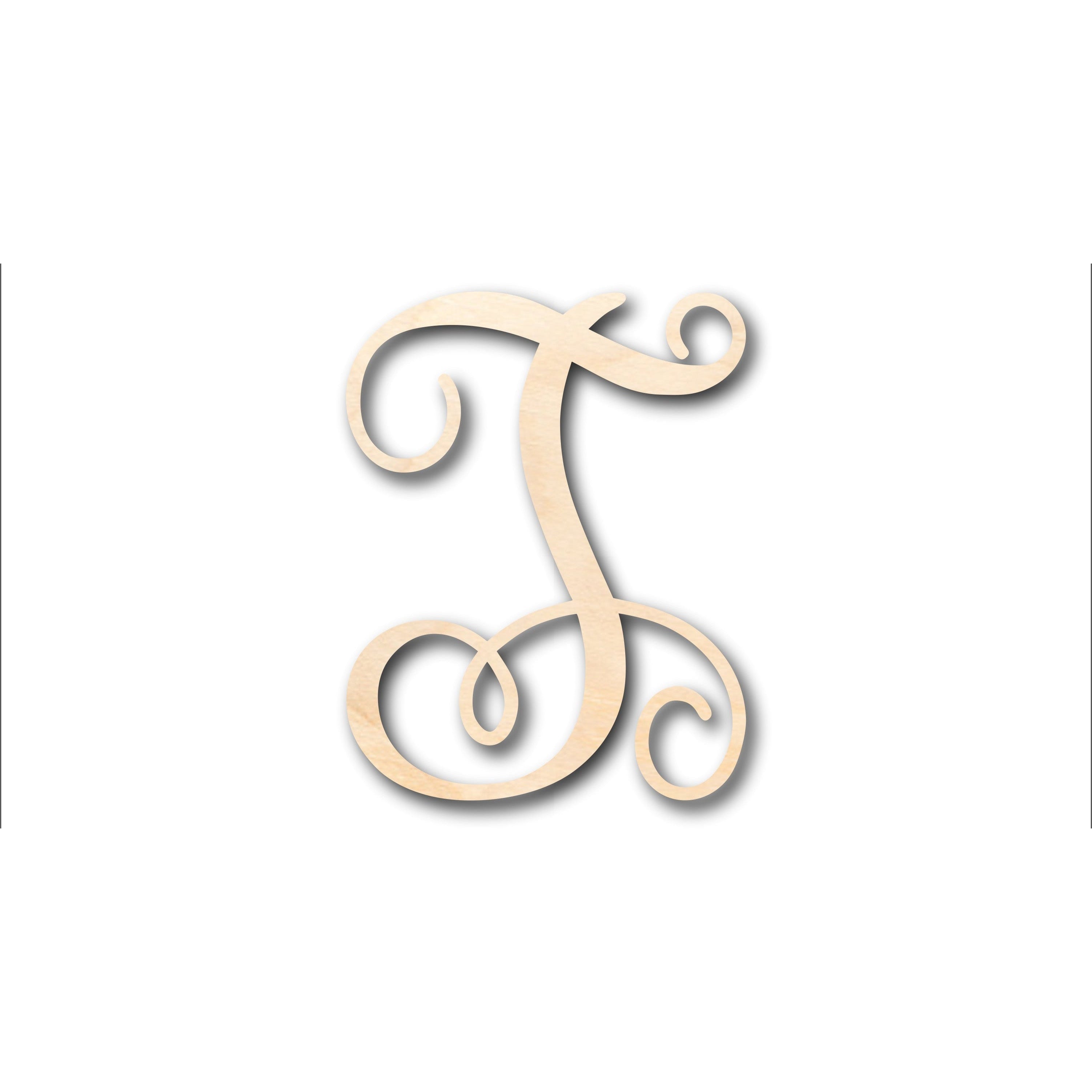 Unfinished Wood DIY Monogram T-Shape Craft Supplies - Up to 46 Pieces for Your Creative Projects