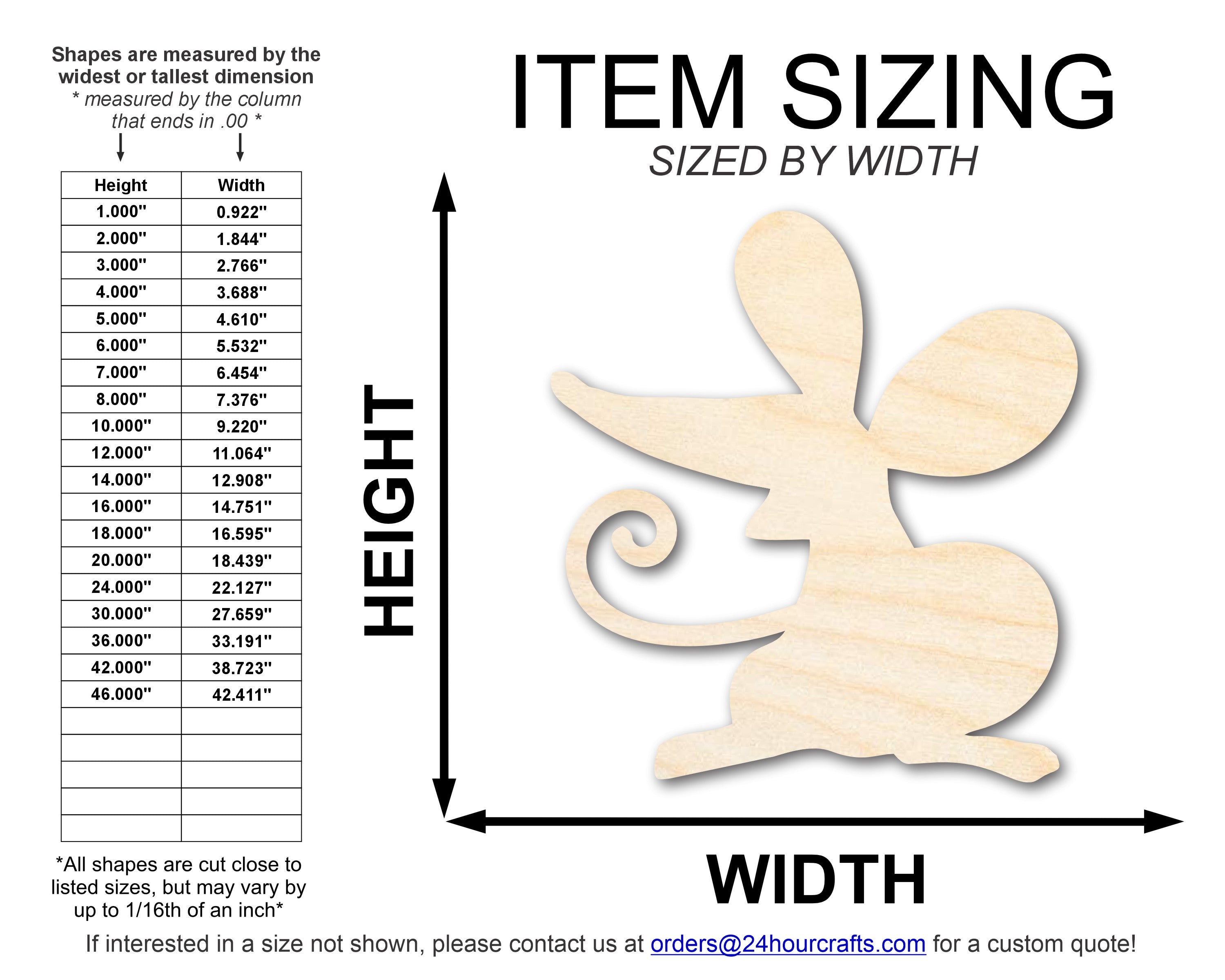 DIY Unfinished Baltic Birch Cartoon Mouse Shape Cutout - Up to 46 Inches