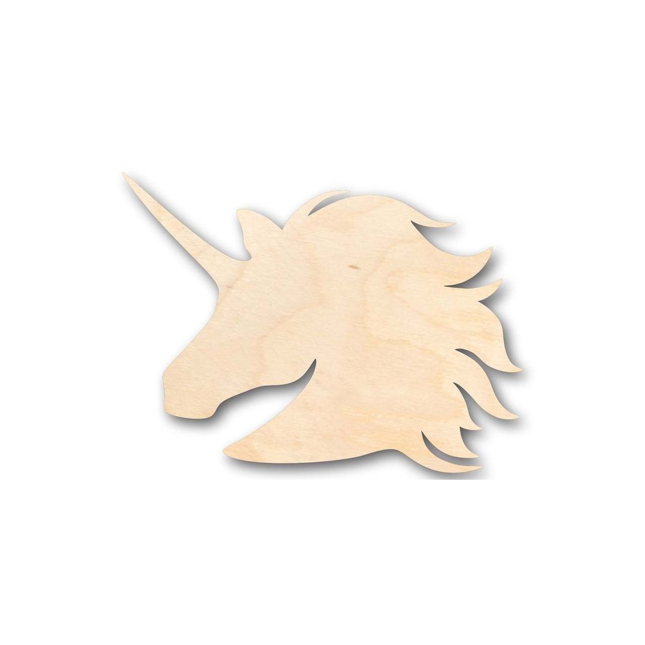 DIY Unfinished Wood Unicorn Shape Craft - Up to 46 for Mythical Projects