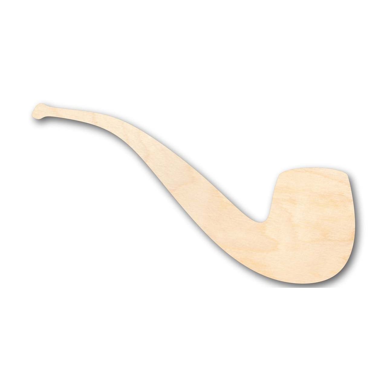 Unfinished DIY Wood Pipe Shapes - Detective & Hobbit Styles, Up to 46