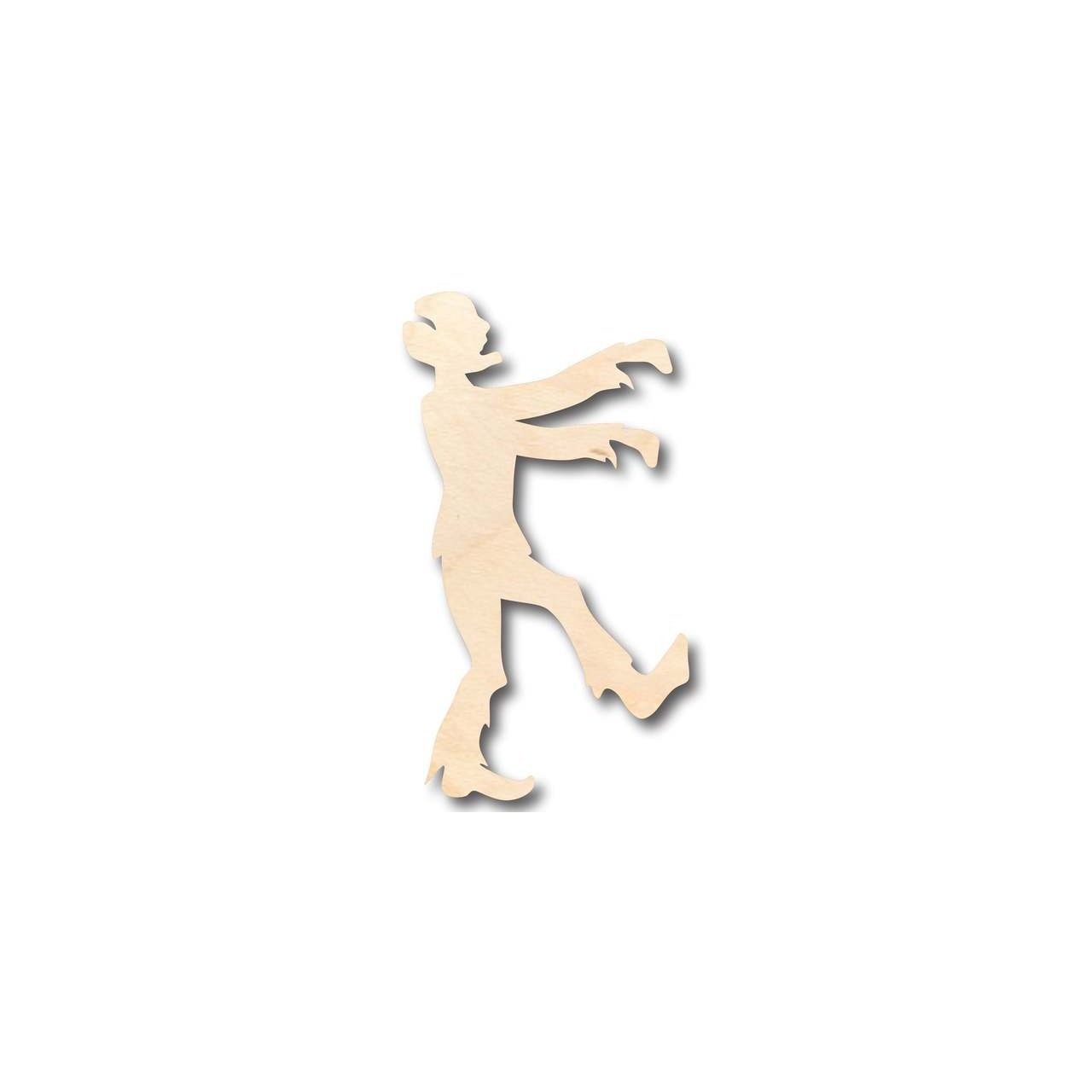 Unfinished Wood DIY Halloween Craft in Zombie Monster Shape - Suitable for up to 46 DIY Projects